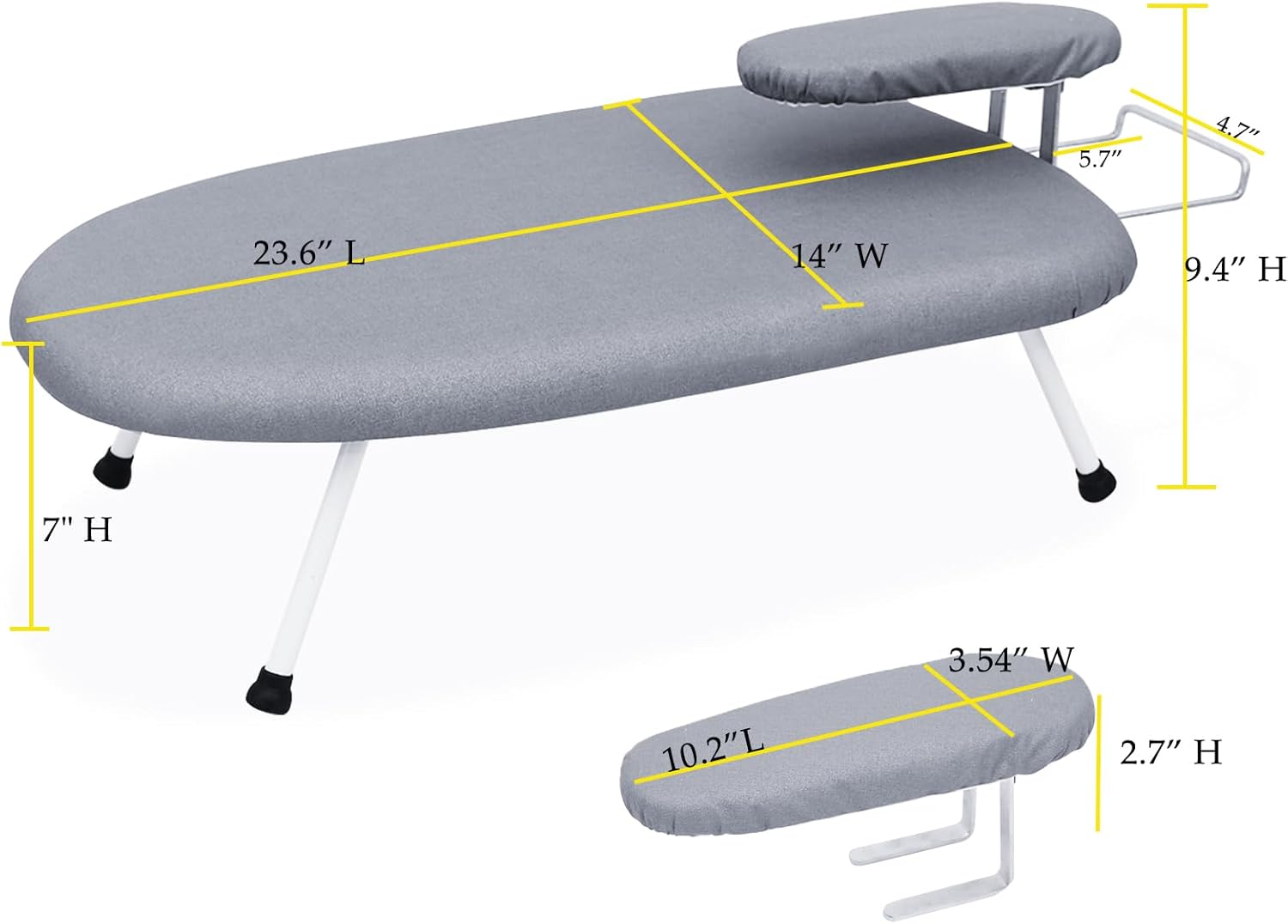 AKOZLIN Adjustable Tabletop Ironing Board 236 x14 x7