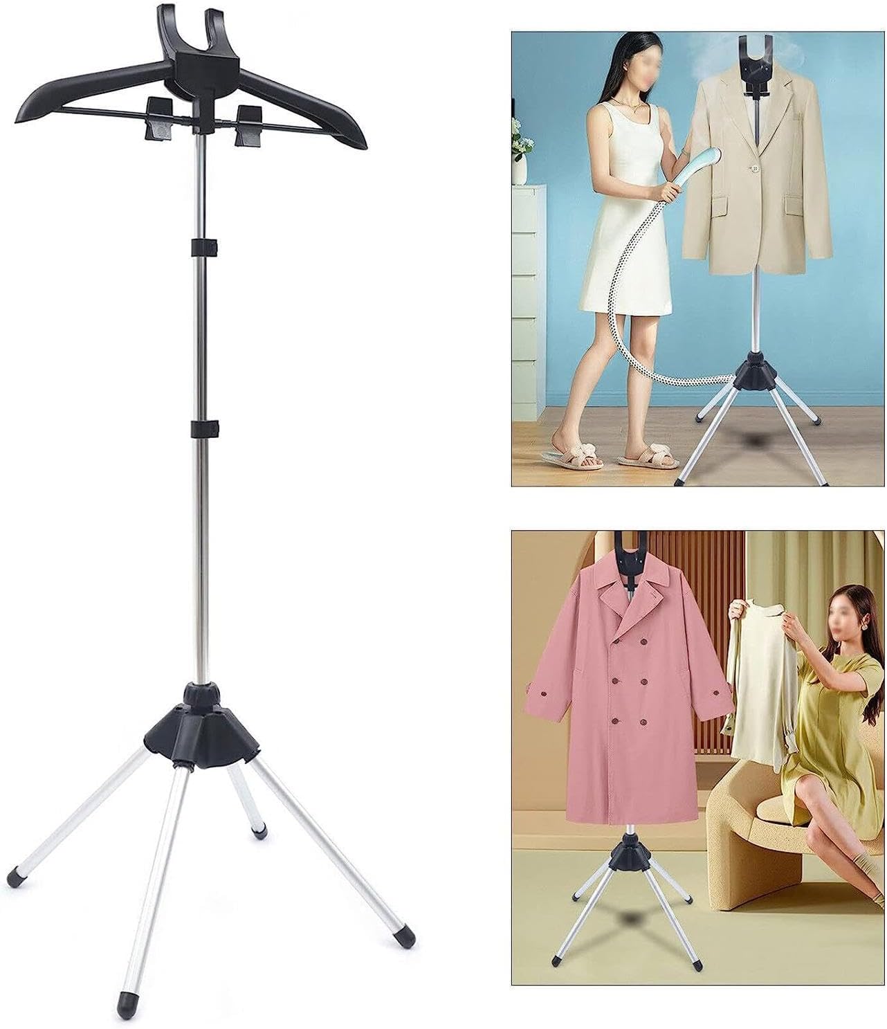 Sturdy Garment Hanger Steamer with 360-Degree Rotation
