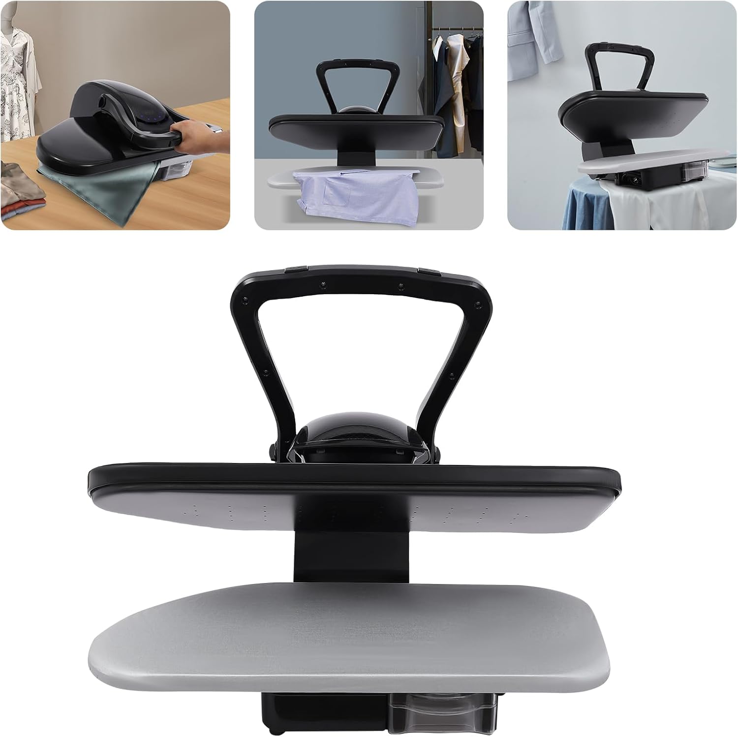 Intelligent Digital Steam Press with Multiple Fabric Settings Black
