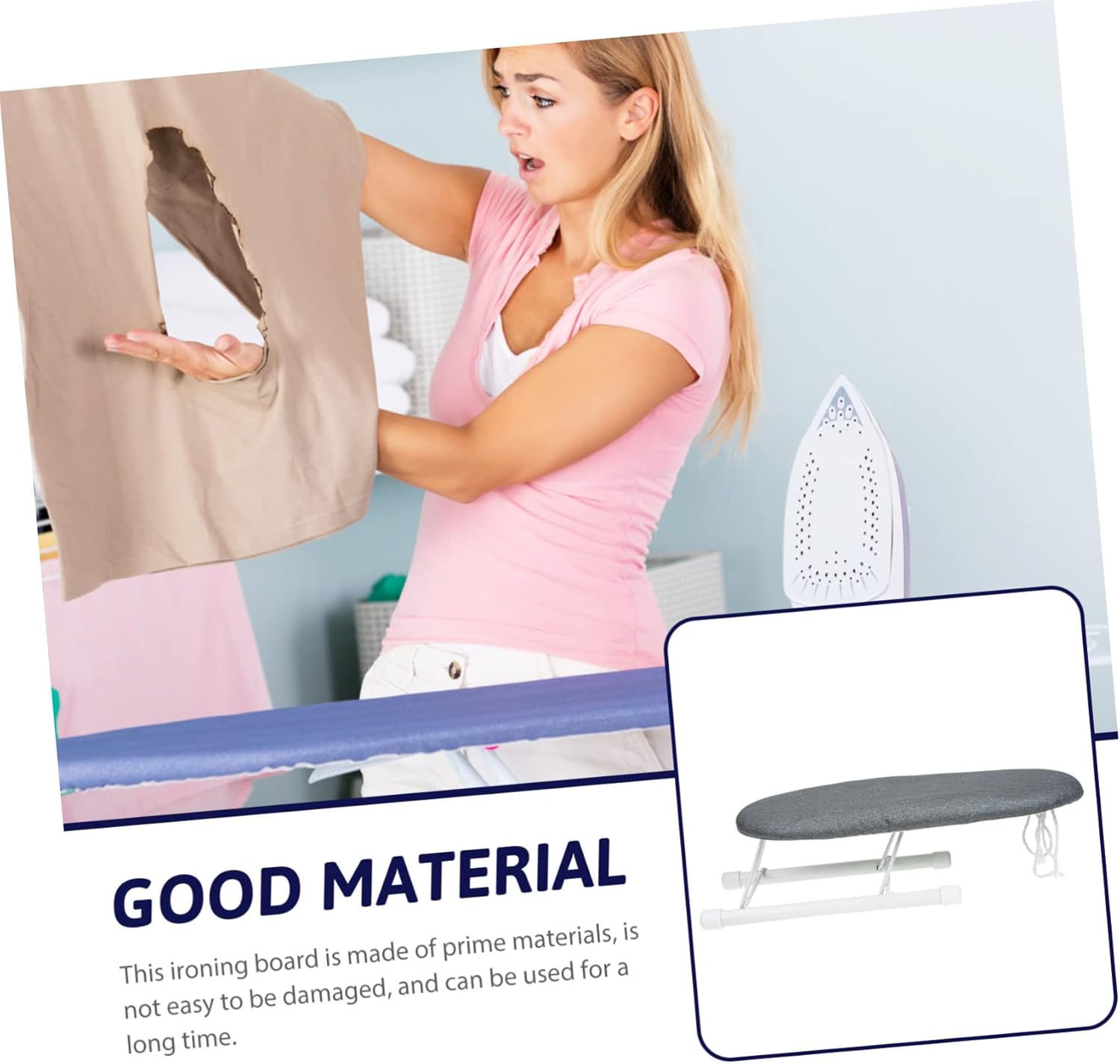 VOSAREA Foldable Ironing Board with Sleeve