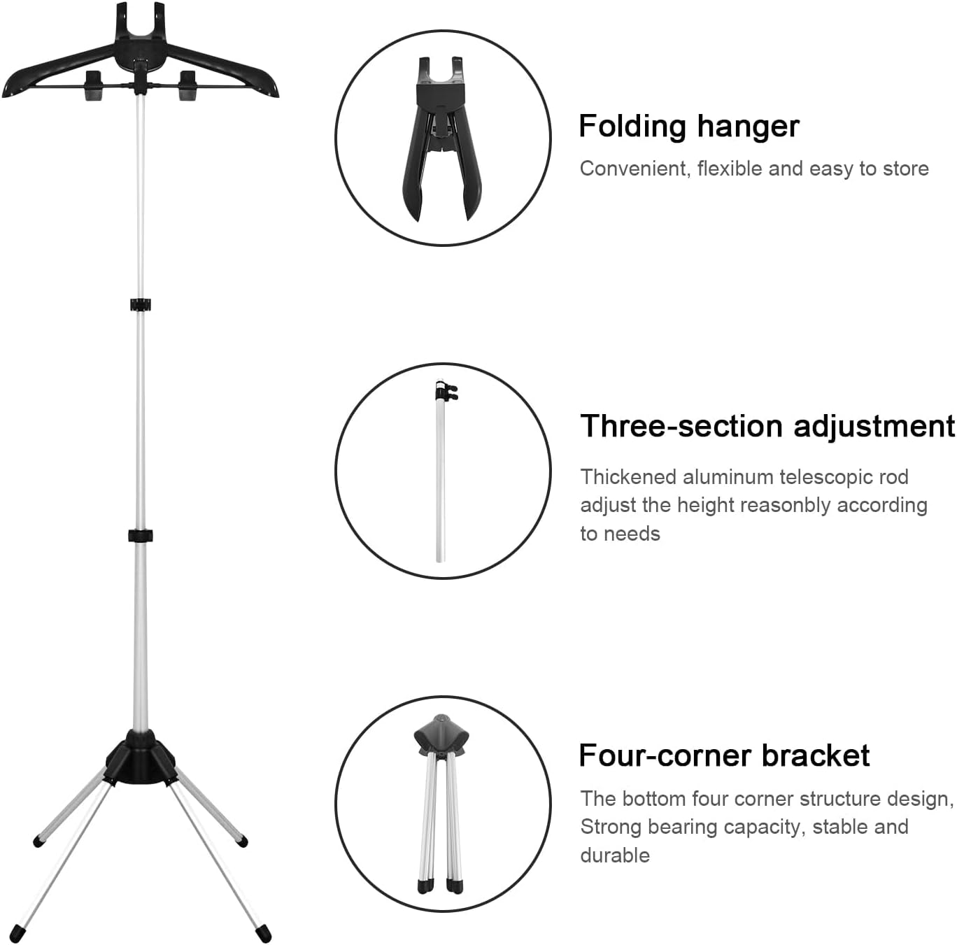 Adjustable Garment Steamer Clothes Hanger for Easy Folding Steaming