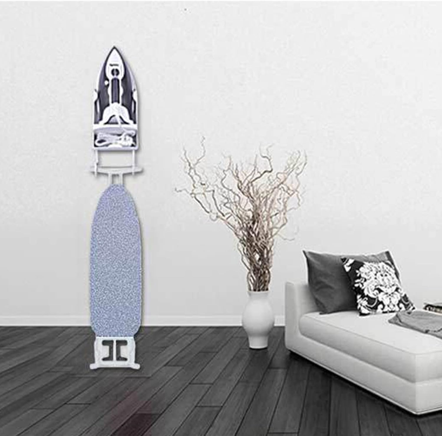 Space-Saving Ironing Hanger
