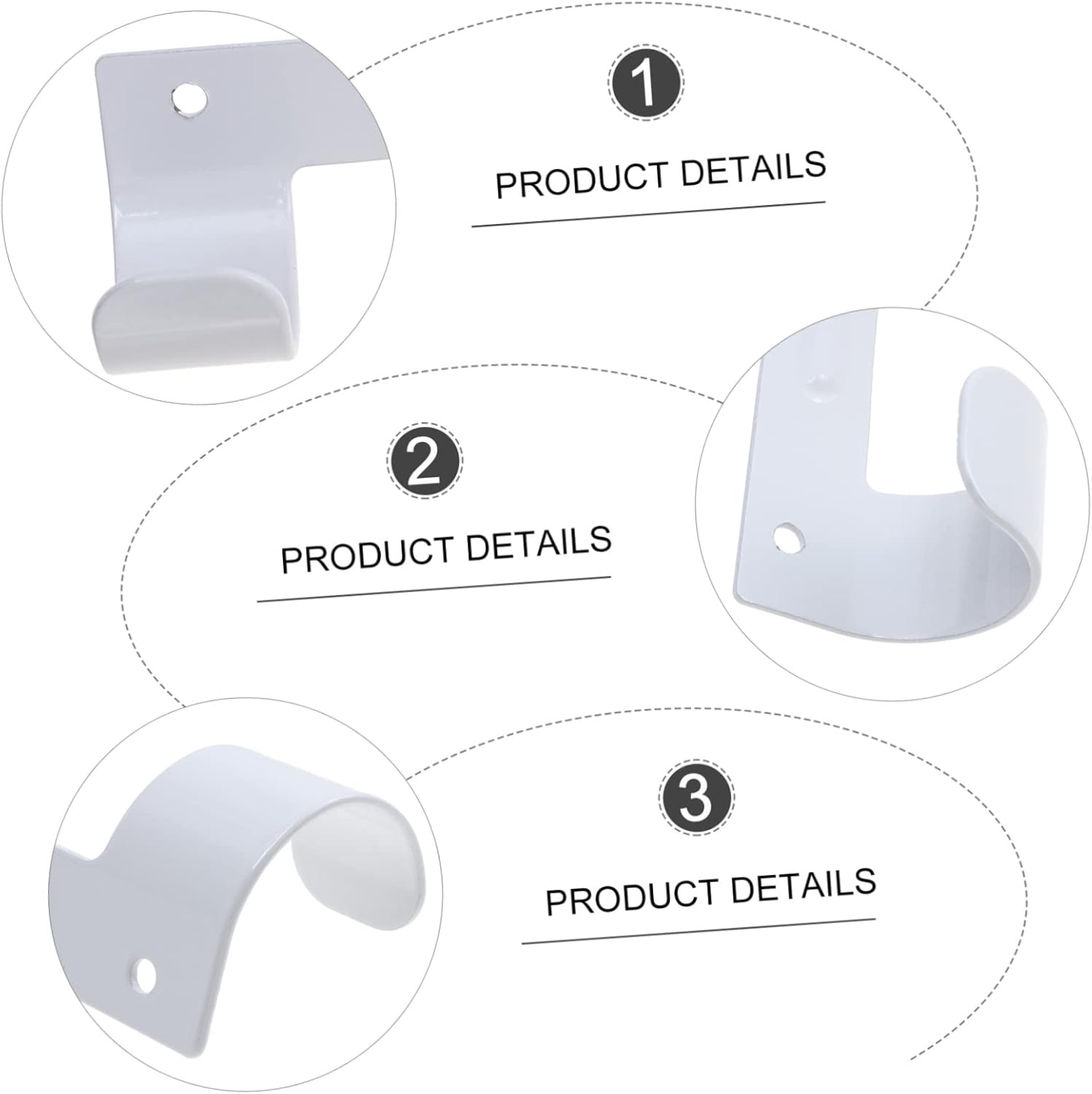 3-Piece Dual-Head Wall-Mounted Ironing Board with Storage