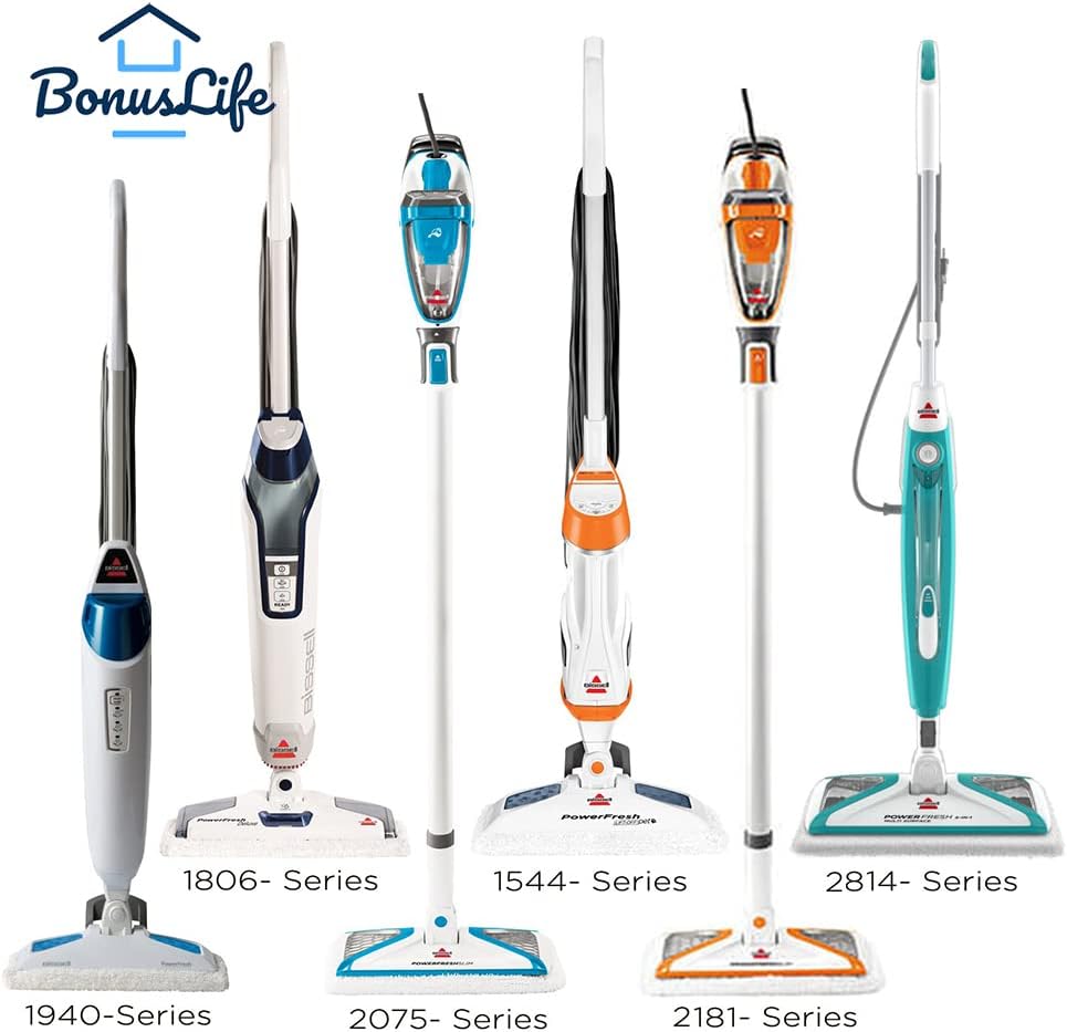 Bonus Life Steam Mop Pad Set Durable Microfiber Replacement