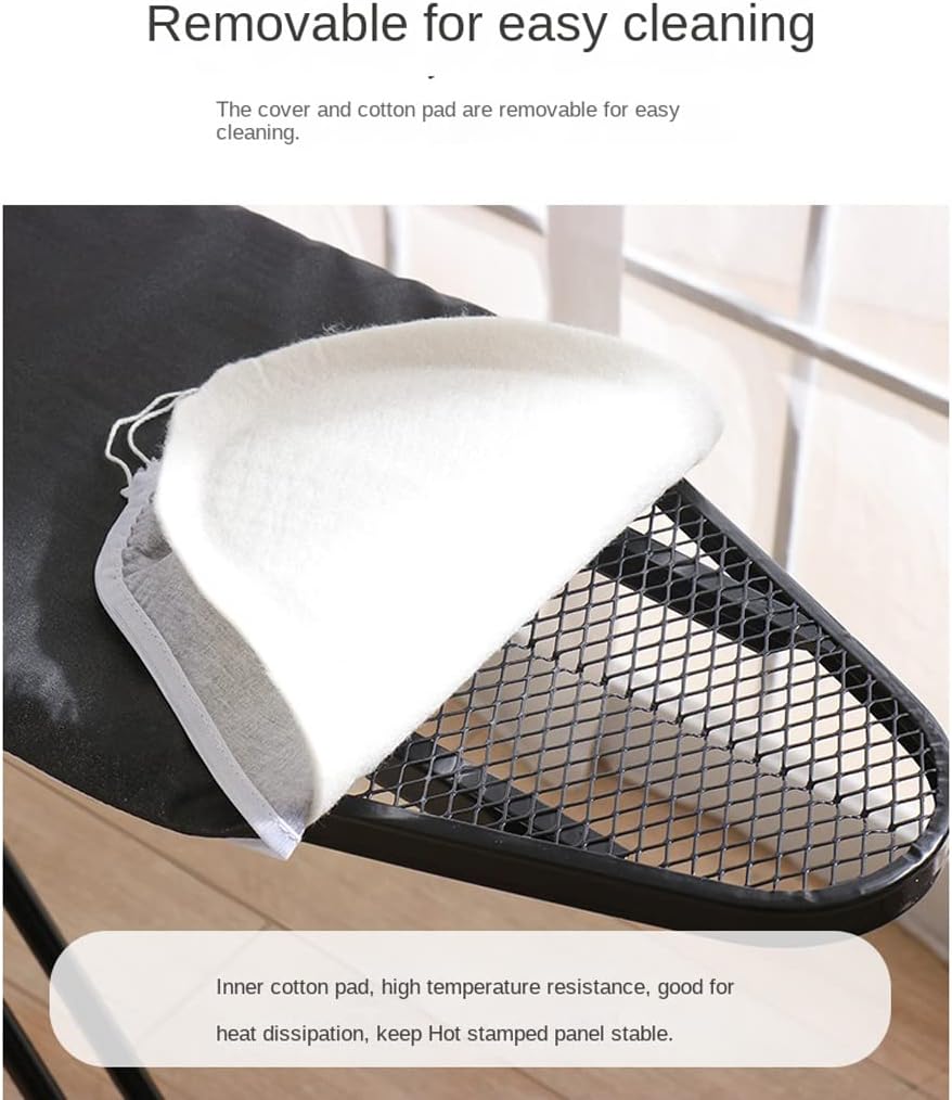 ZHDBD Black Folding Ironing Board Height Adjustable X-shaped Design