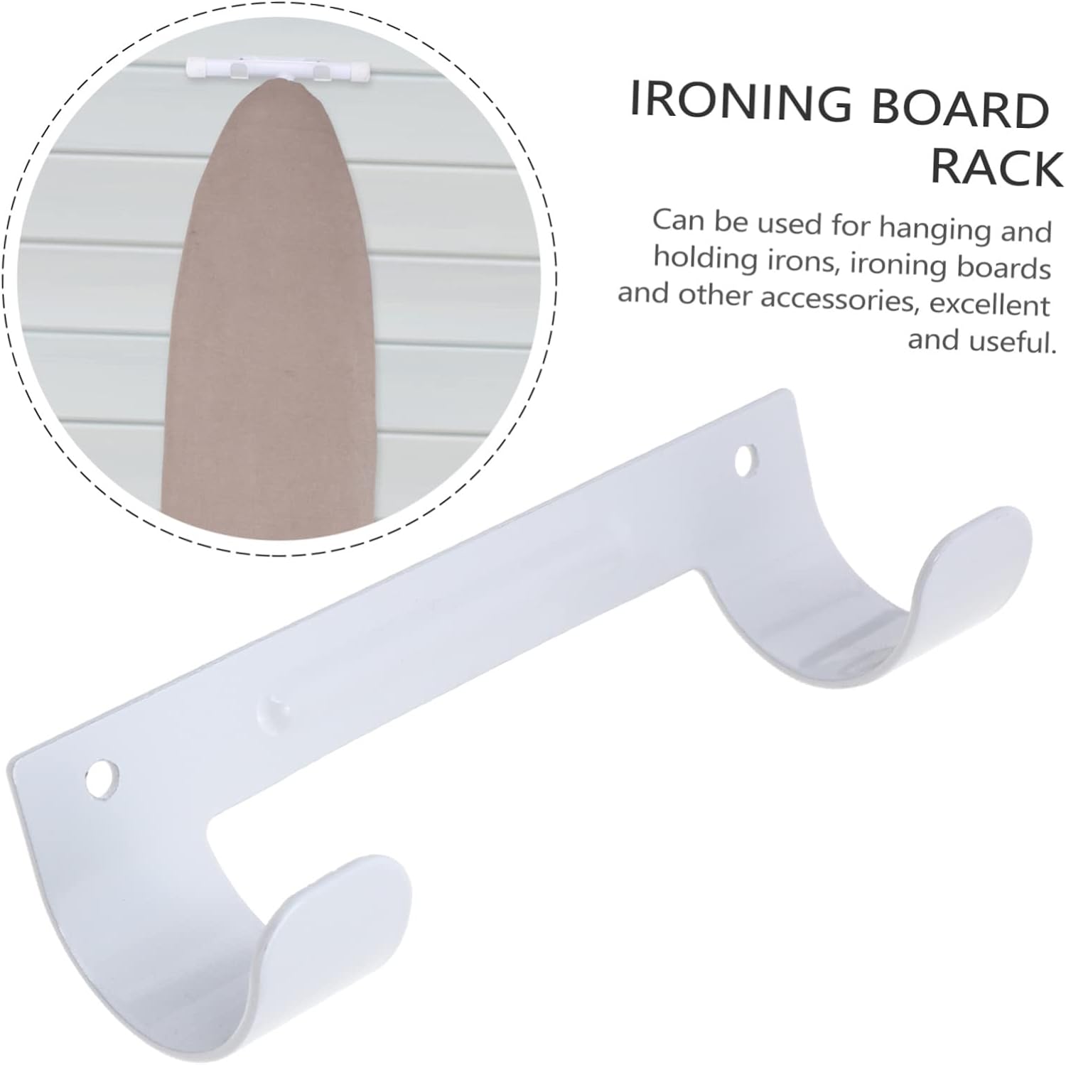 3-Piece Dual-Head Wall-Mounted Ironing Board with Storage