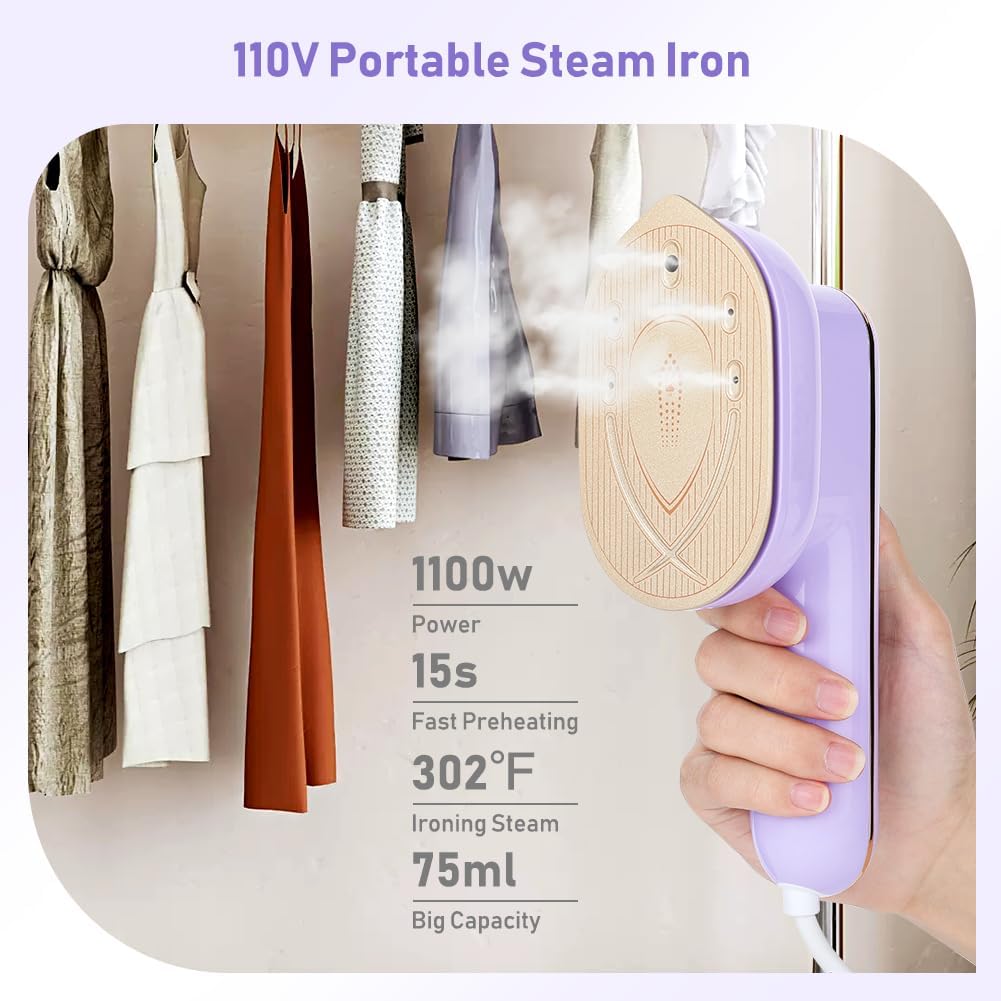 Steam Iron for Clothes Small Size
