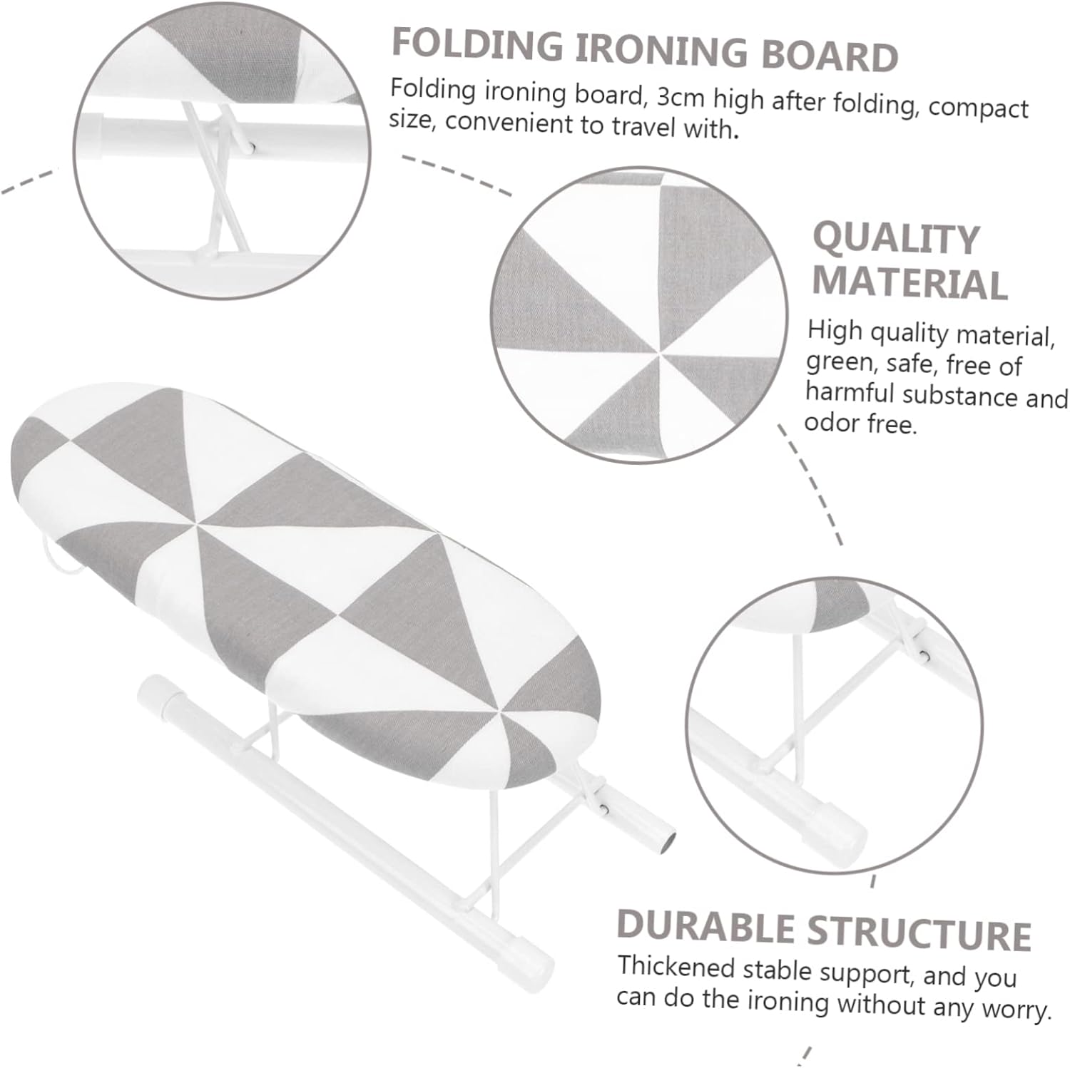 Sturdy Mini Folding Ironing Board for and Crafts