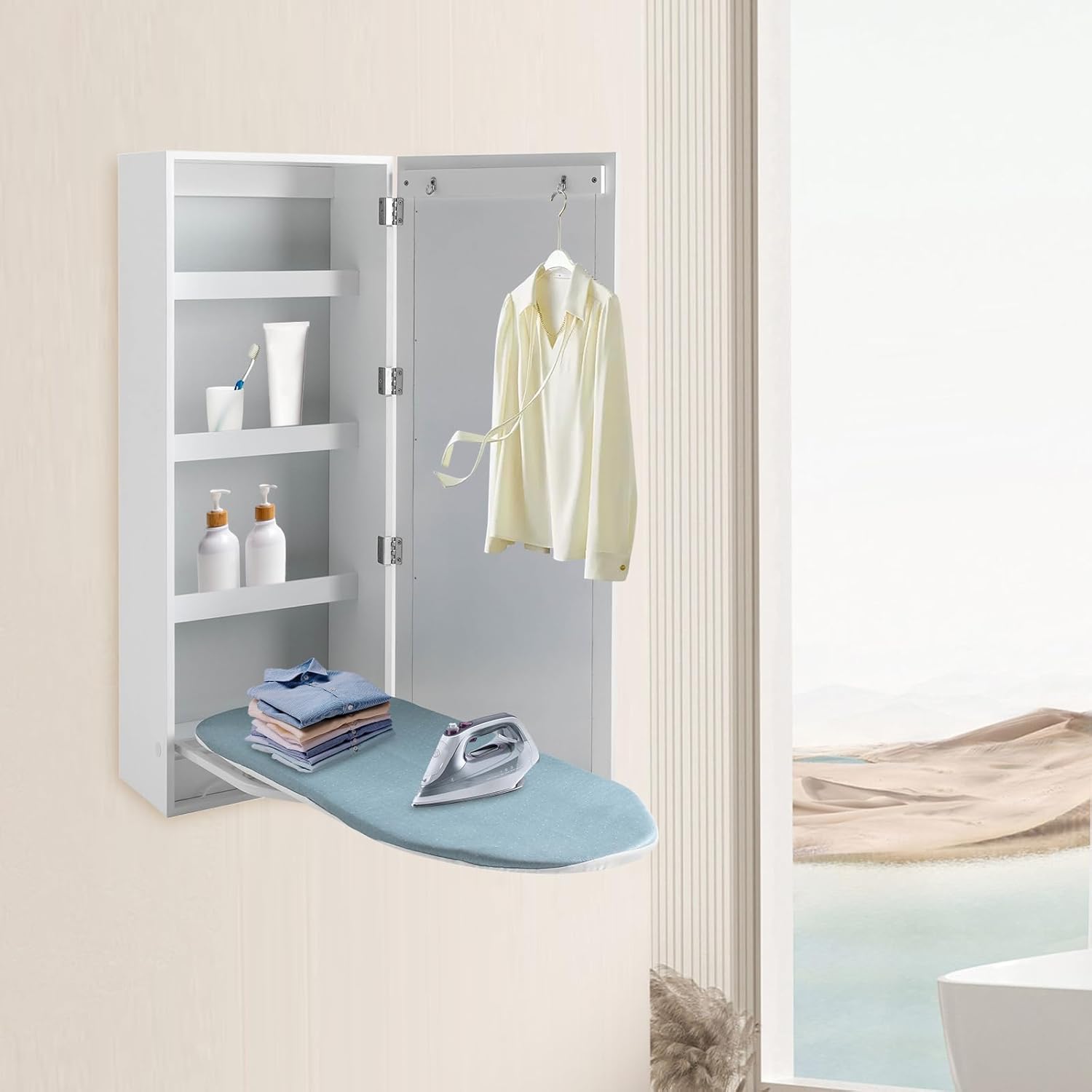 Durable Wall-Mount Ironing Board