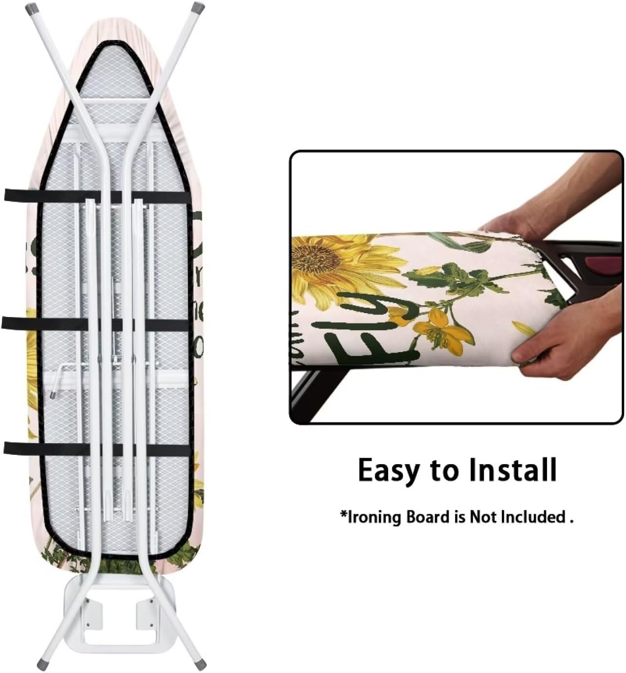 Sunflower Ironing Board Cover and Pad Standard Size
