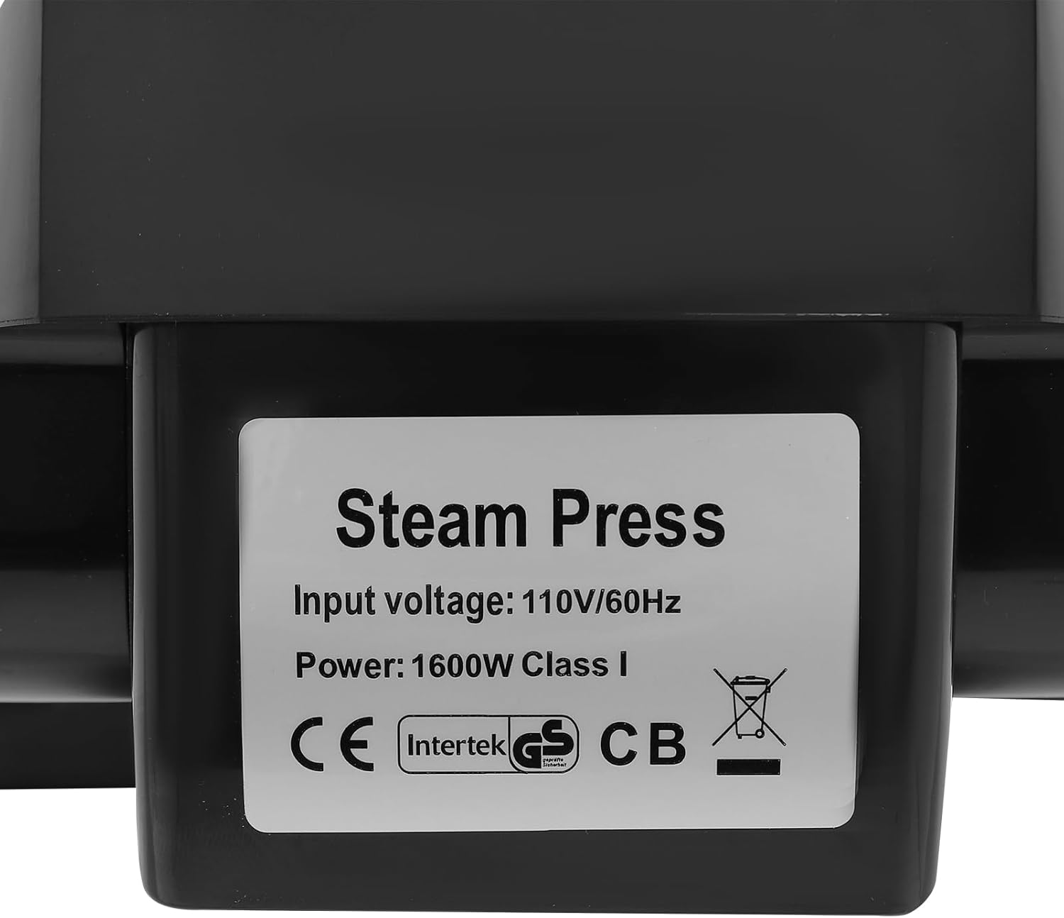 Intelligent Digital Steam Press with Multiple Fabric Settings Black