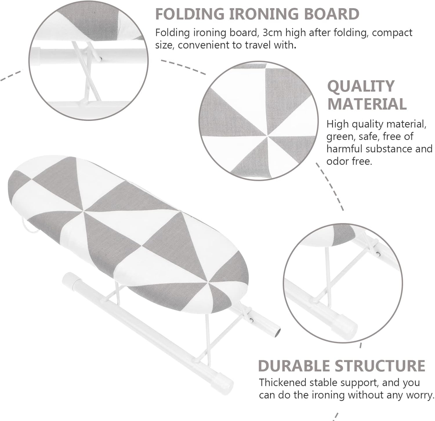 Cabilock Folding Ironing Rack for Collar and Sleeve