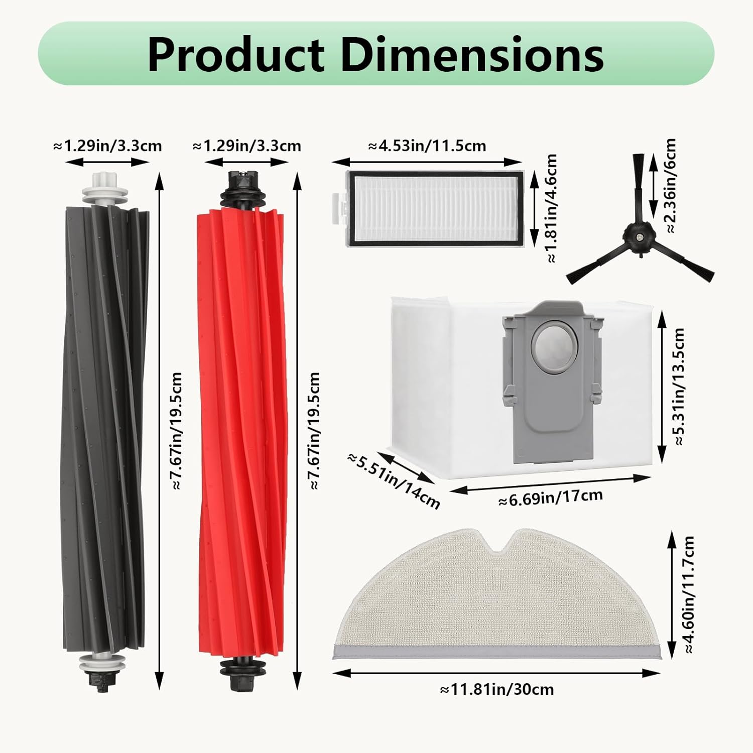 Premium Replacement Parts for Roborock Q5 ProPlus Q8 MaxPlus