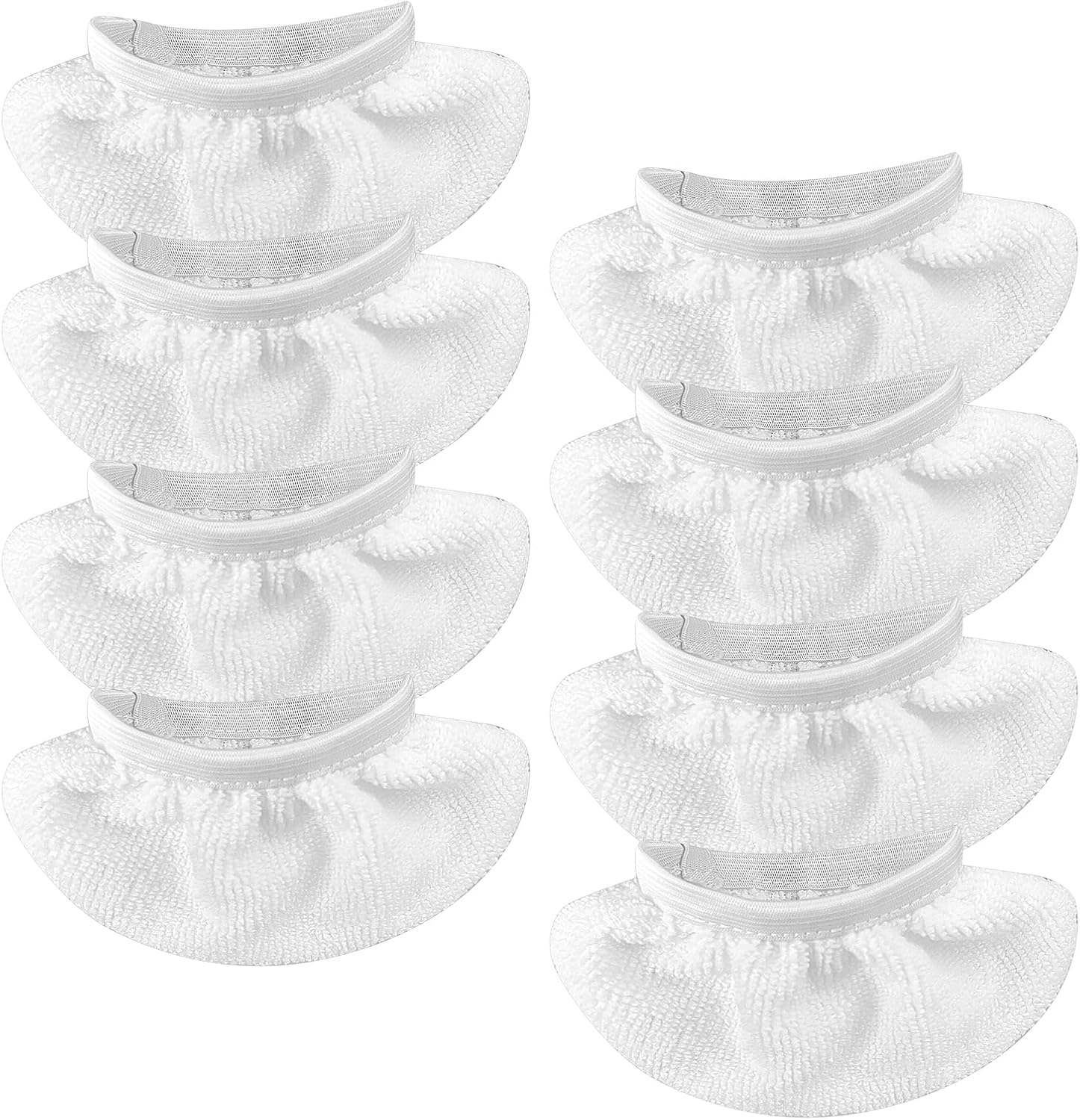 ZANHIX 8-Piece Steam Mop Pads for Handheld Steam Cleaners