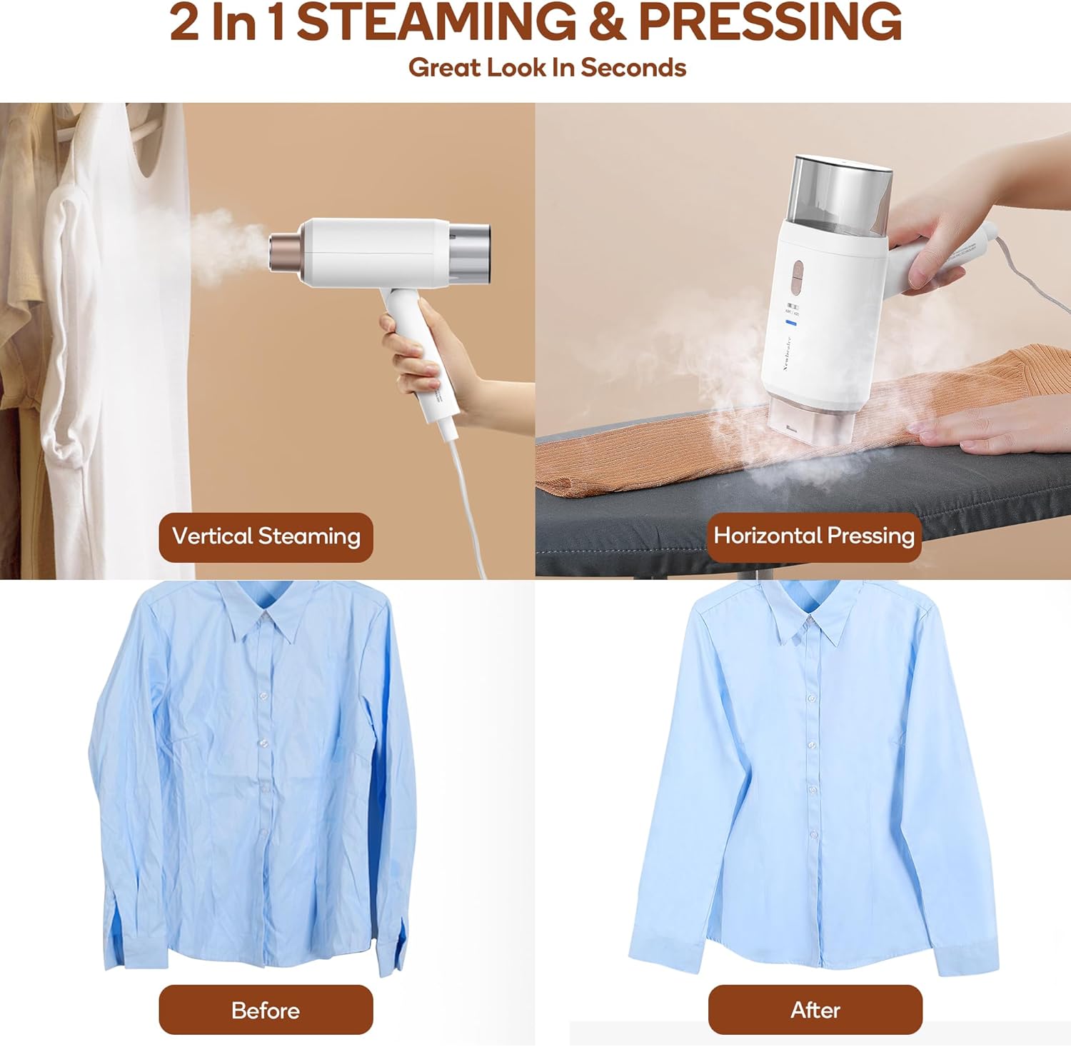 Dual Voltage Garment Steamer