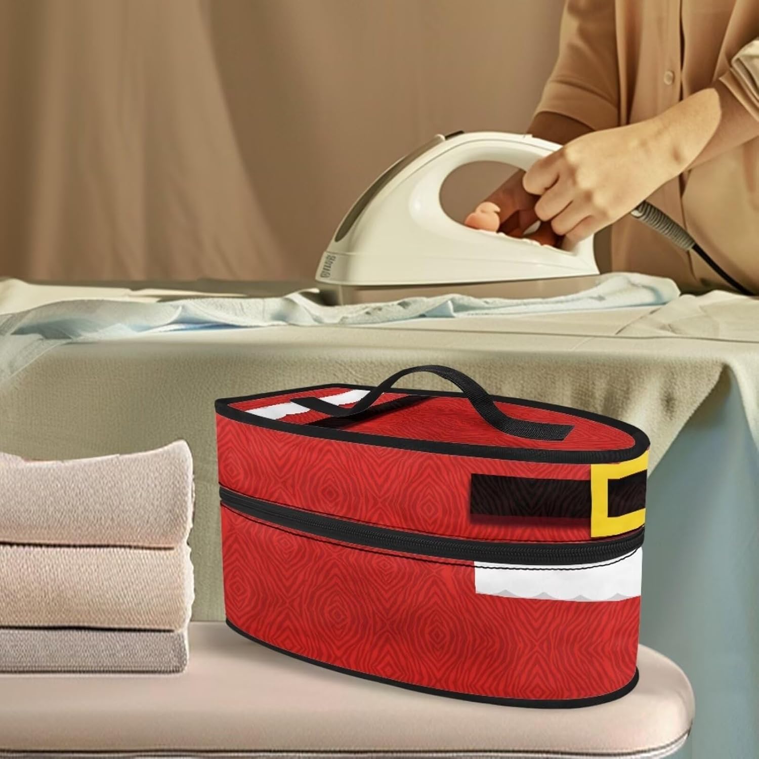 Christmas Wind Iron Storage Bag for Outings with Durable Design