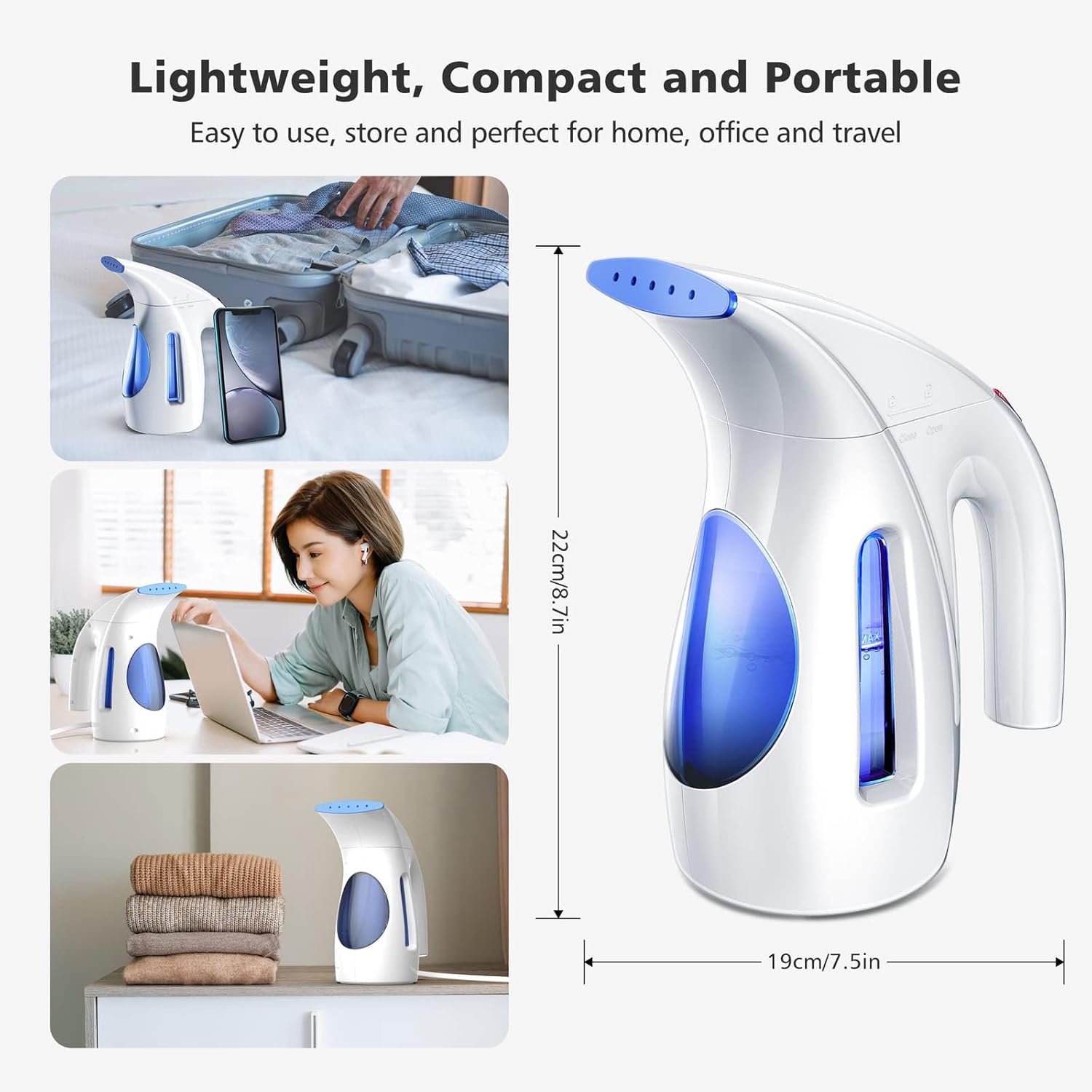 HiLIFE Garment Steamer - Portable Travel Size
