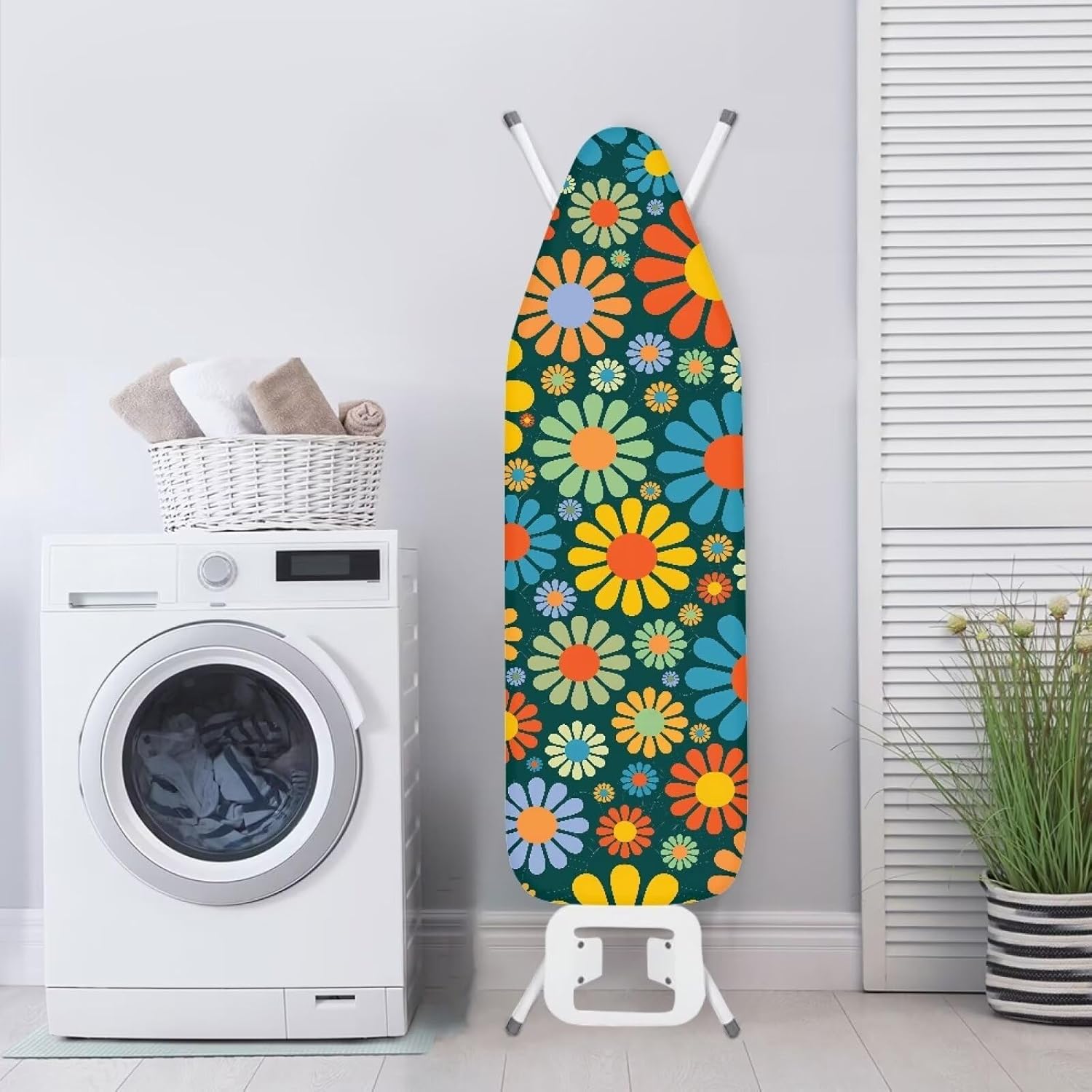 Space-Saving 54x15-inch Ironing Board Cover with Heat-Resistant Design