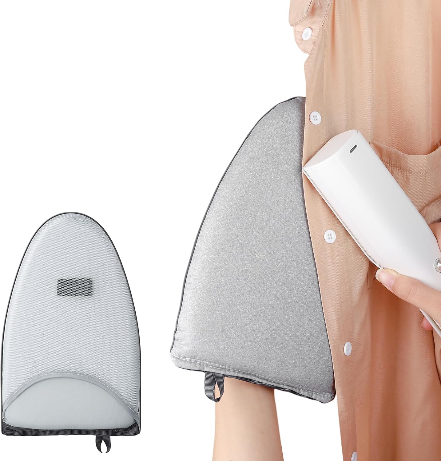 Looptop Garment Steamer Mitt with Finger Loop and Heat Resistant Ironing Gloves