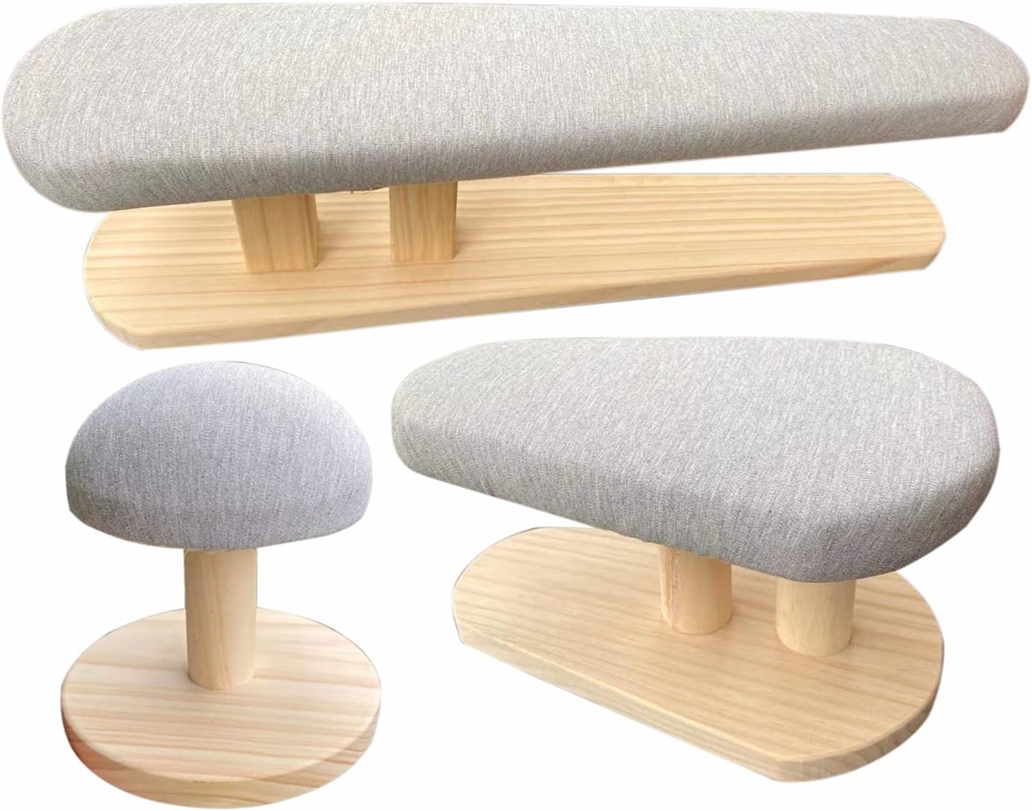 3PCS Solid Wood Ironing Board for Home Commercial Use