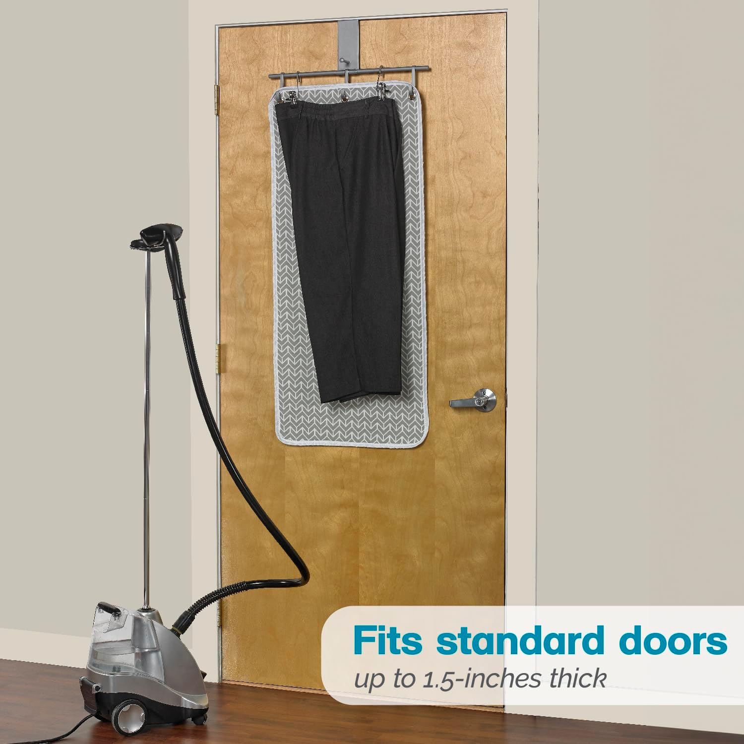 Polder Over-the-Door Steamer Station Portable 100 Cotton Garment Steamer