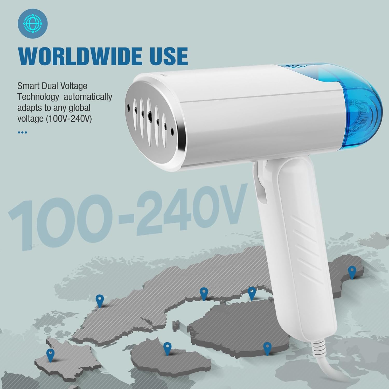 TYY Travel Steamer - Effortless Wrinkle Removal for World Travel