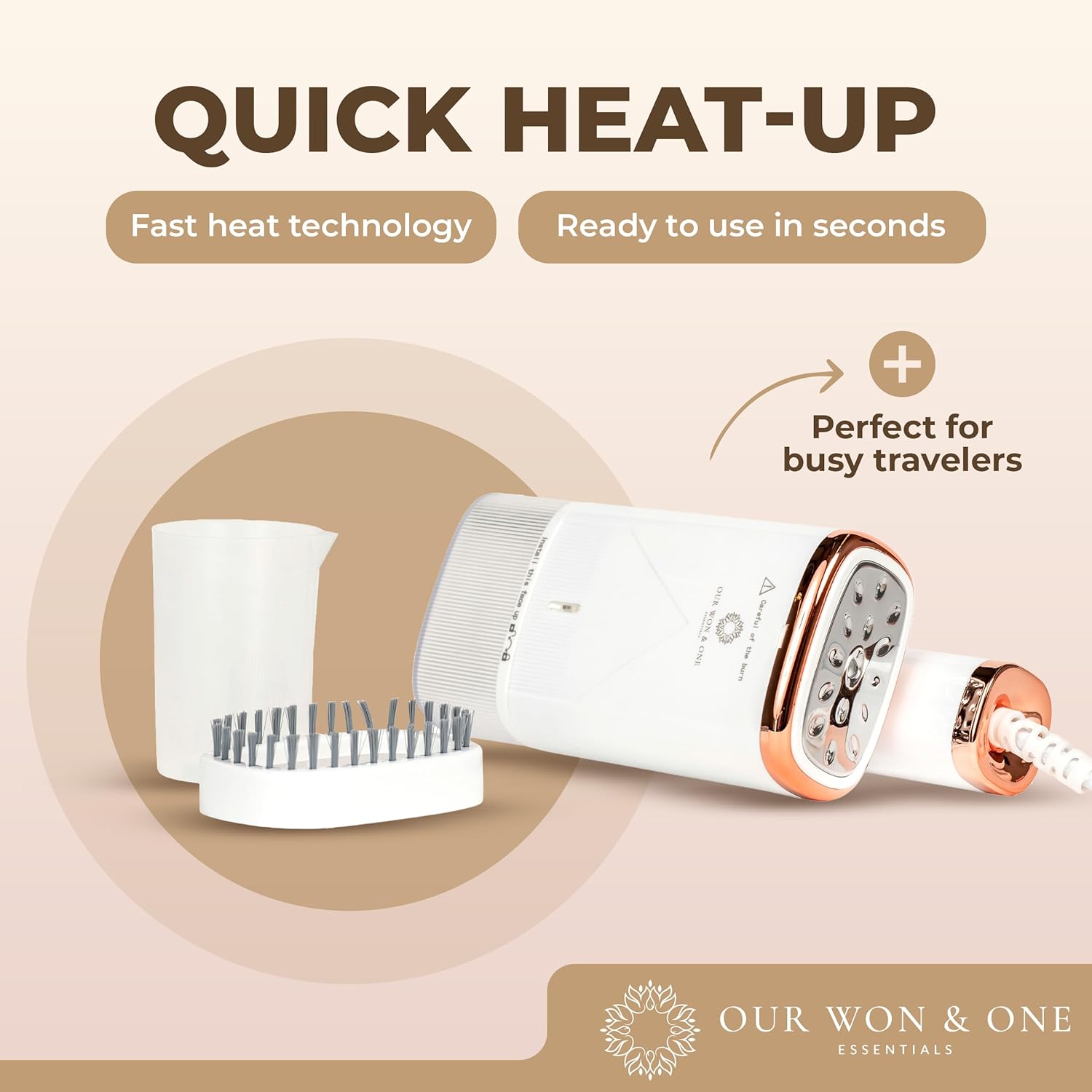 20 Second Fast Heat Up 1000W Travel Steamer