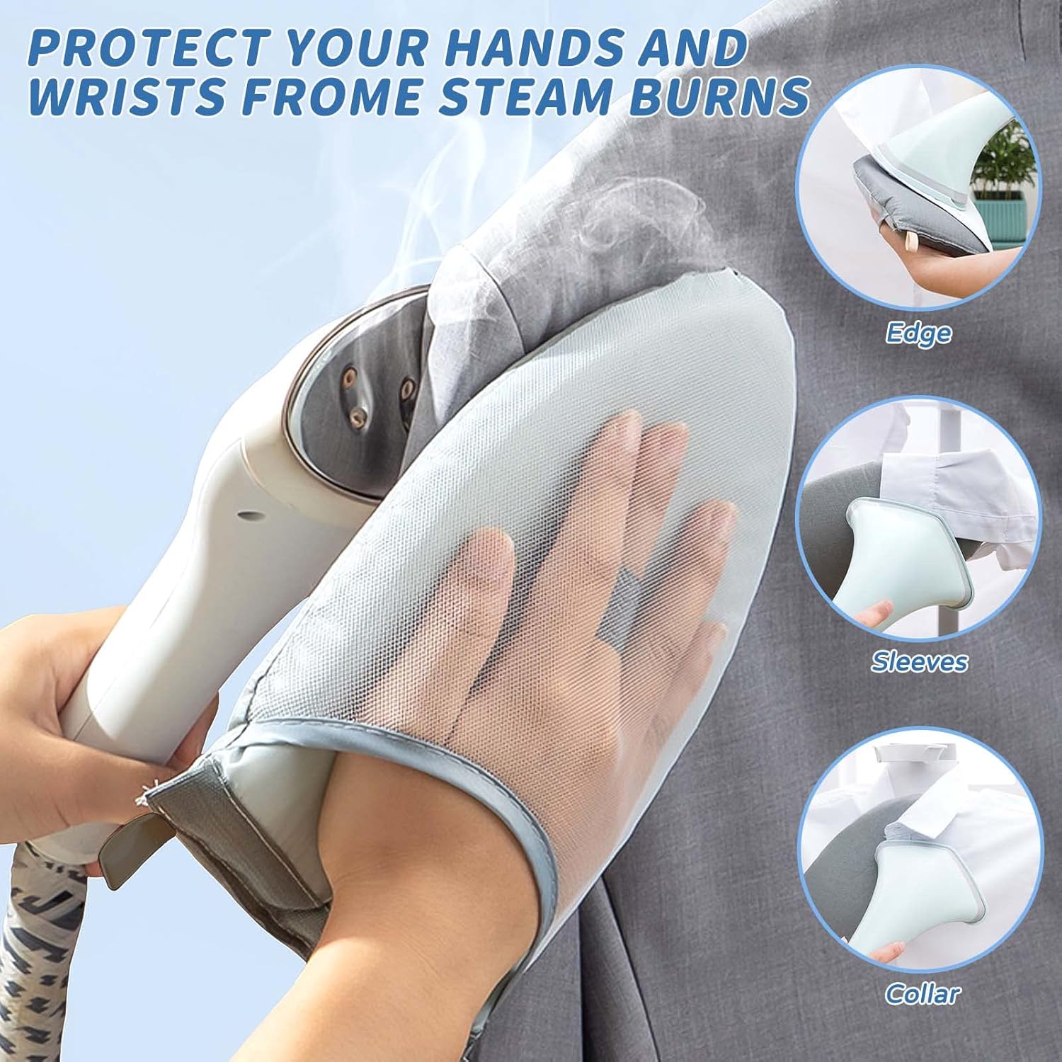 Heat-Resistant Over-the-Door Steamer Pad Gloves