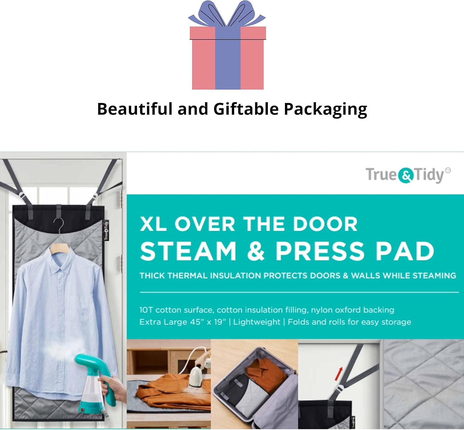 True Tidy XL Over-the-Door Steamer Pad