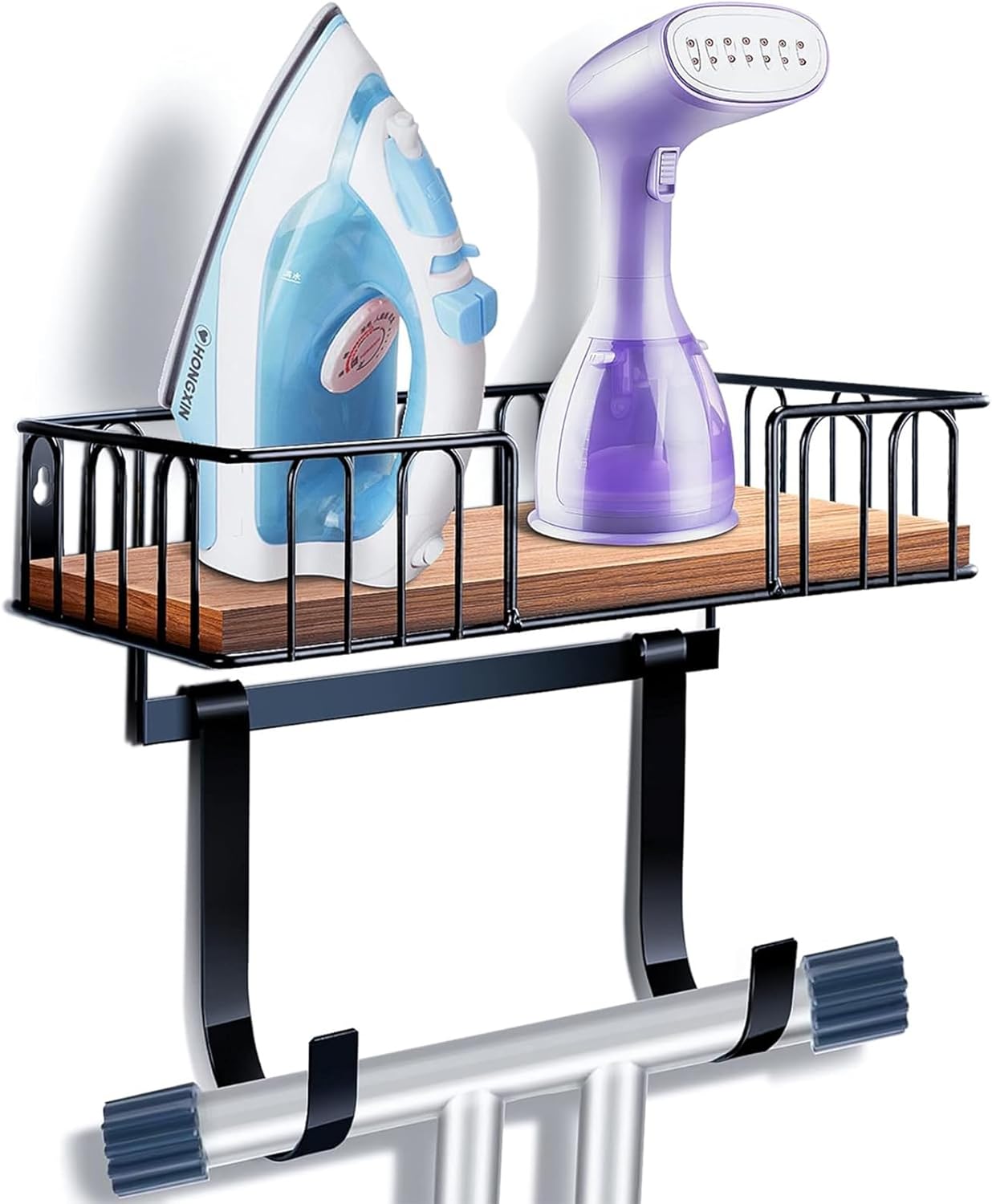 TJMoree Wall Mount Ironing Hanger Black