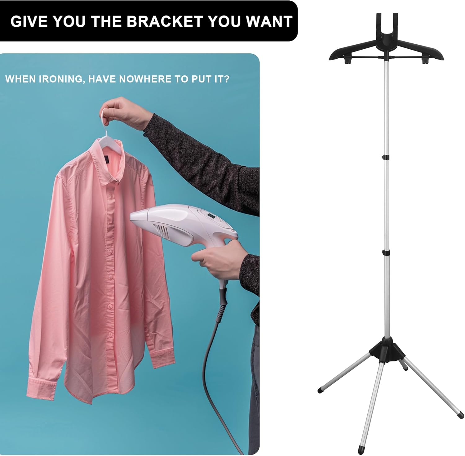 Handheld Garment Steamer Stand for Clothes