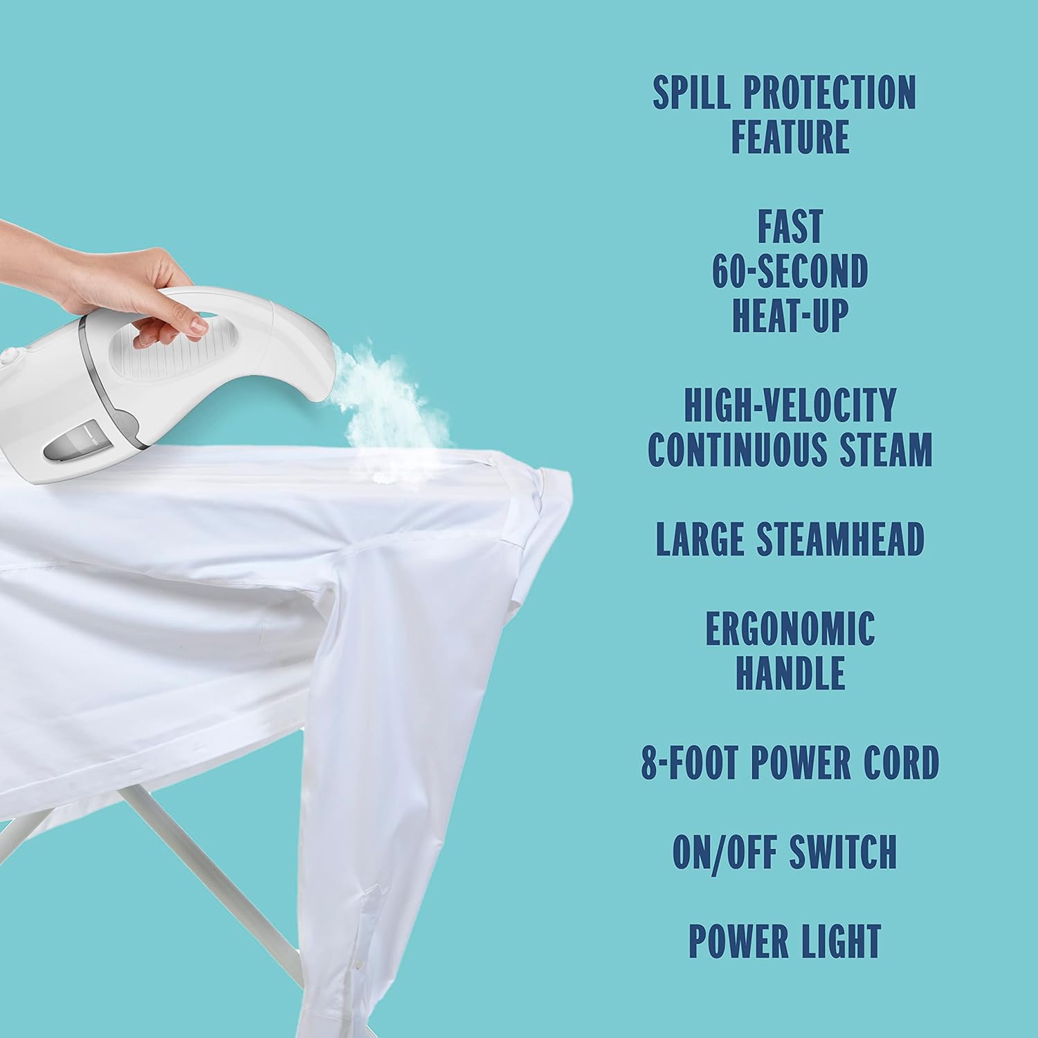 Conair Handheld Travel Garment Steamer 1100W White