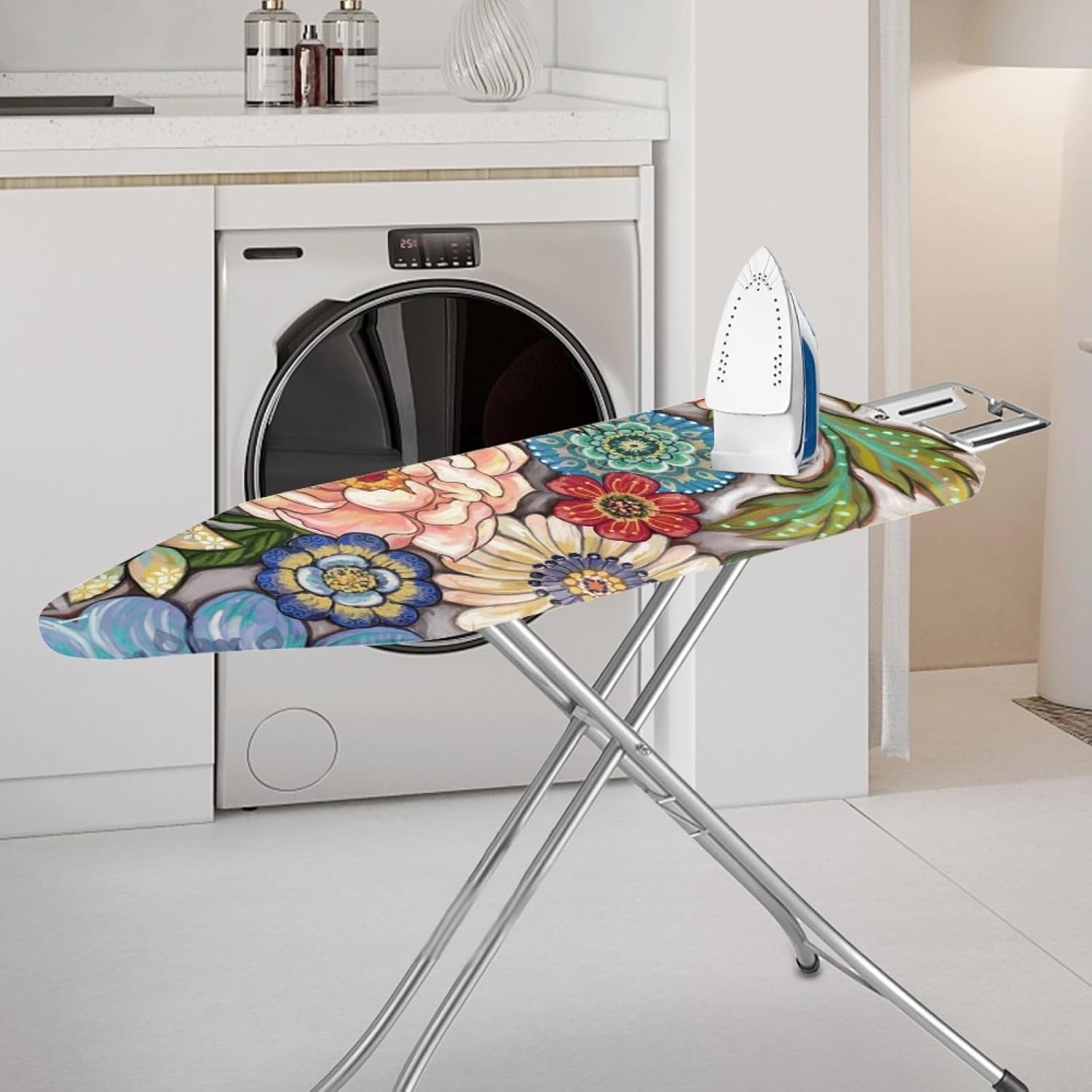 ZDCUSTOM Boho Flower Ironing Board Cover