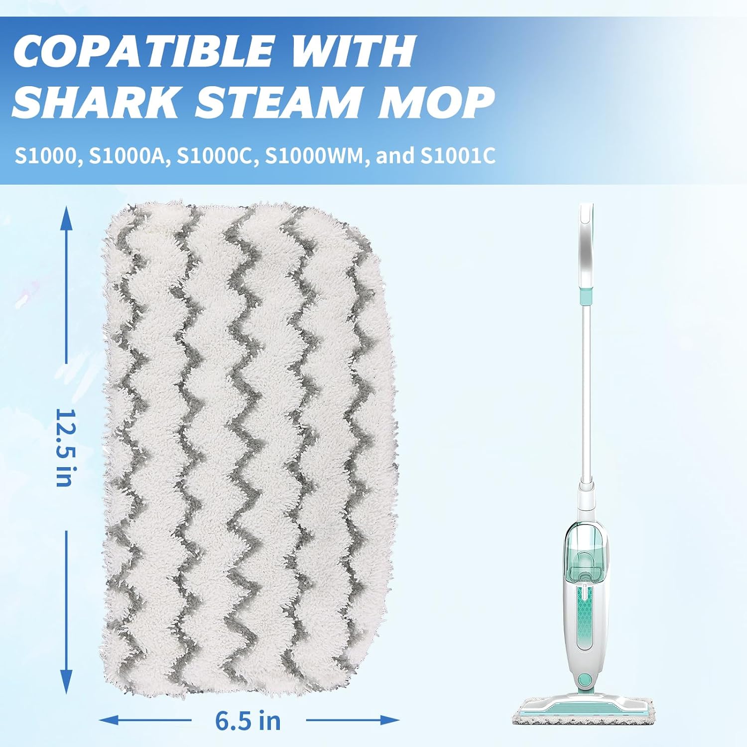Update Your Shark Steam Mop with Tidy Monsters 6-Pack Microfiber Pads