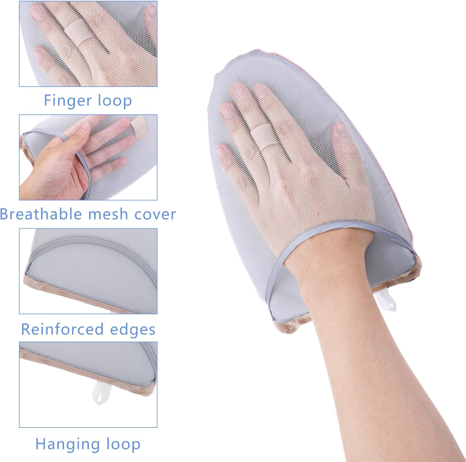 Garment Steamer Ironing Gloves with Finger Loop
