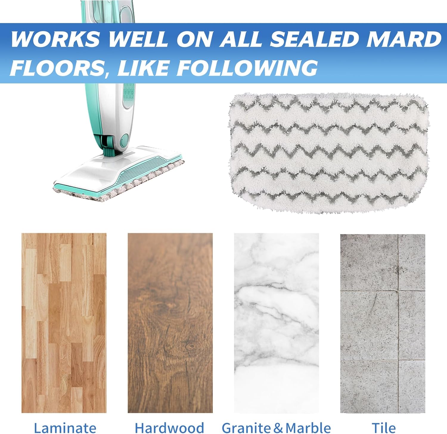 Update Your Shark Steam Mop with Tidy Monsters 6-Pack Microfiber Pads
