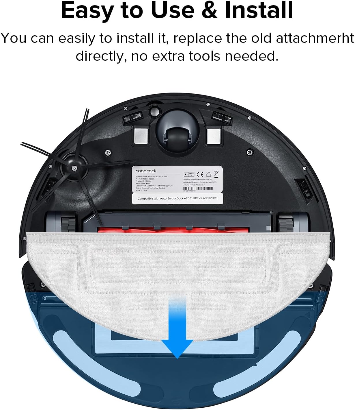 RoboRock S7 Robot Vacuum Mop Cloth 2 Pcs