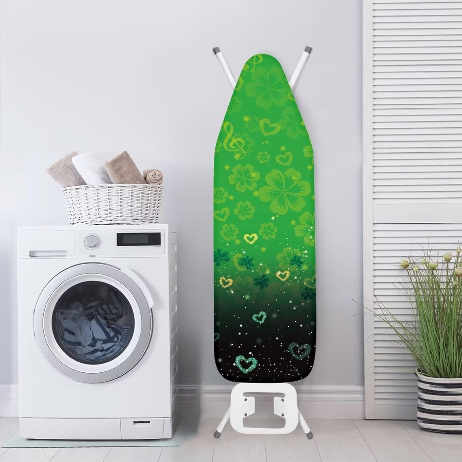 Dreaweet Shamrock Print Ironing Board Cover