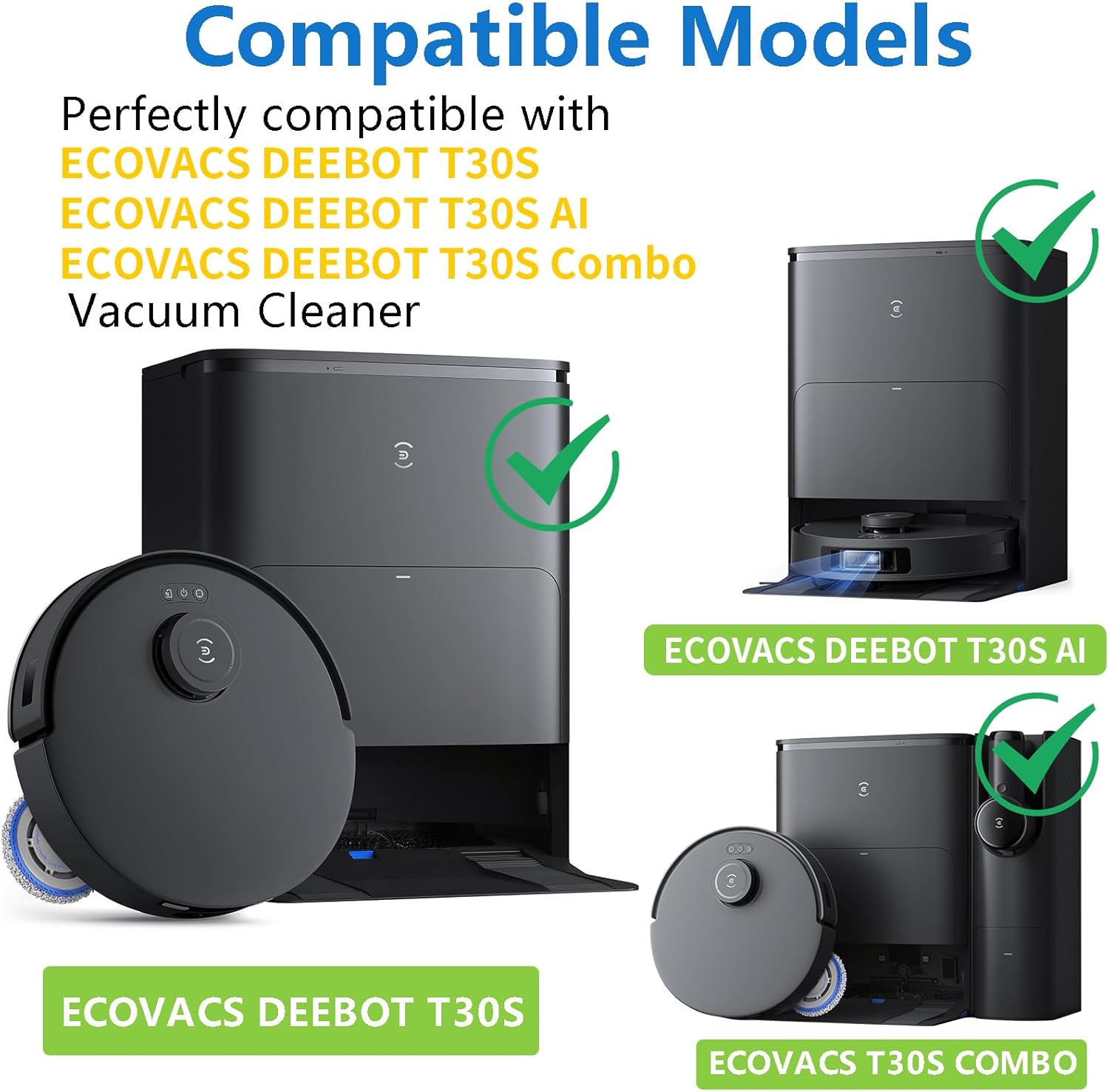 Replacement Parts Kit for ECOVACS DEEBOT T30S Series