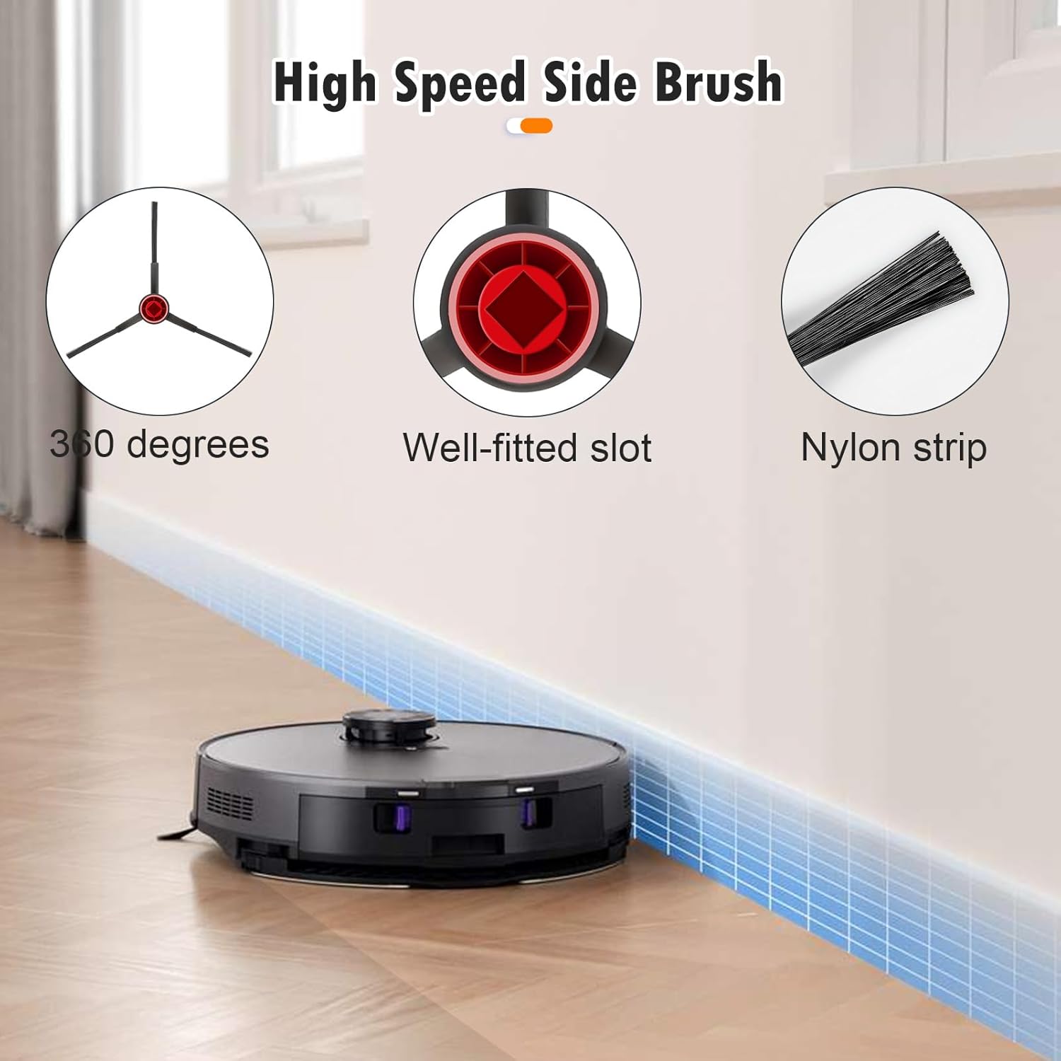 19 Packs Replacement Parts for Eureka E10S Robot Vacuum