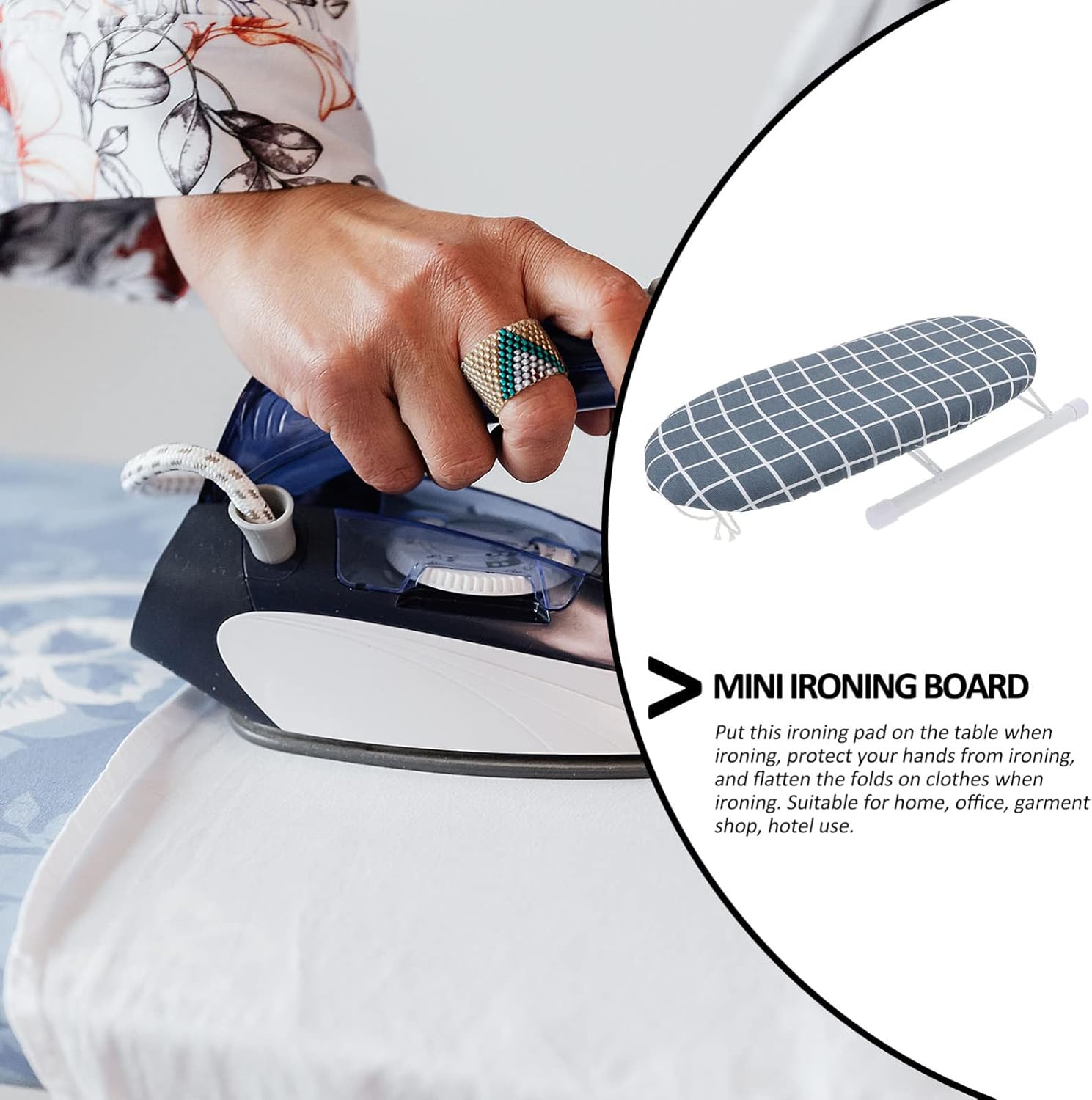 Durable Portable Mini Ironing Board for Travel and Use