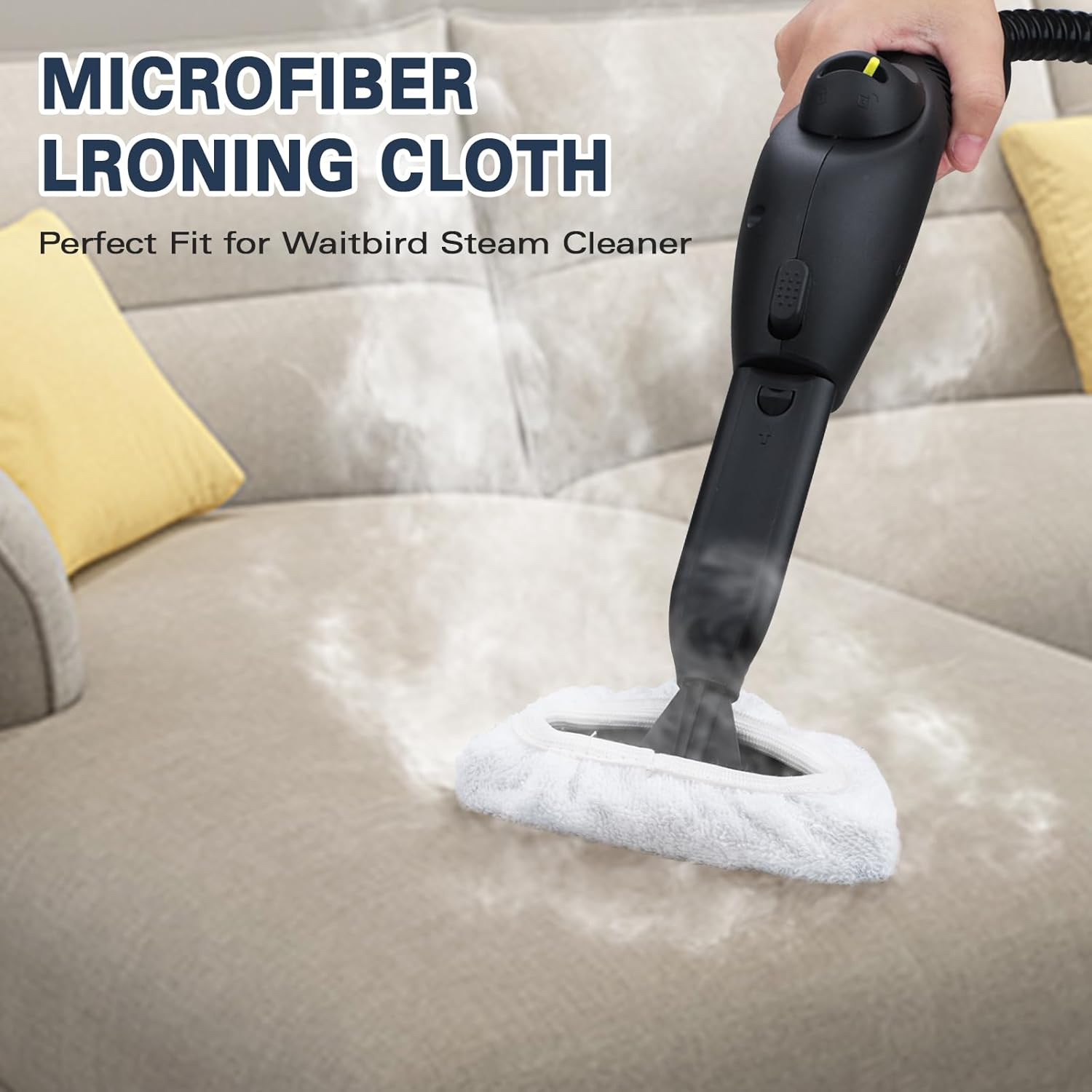 6-Piece Microfiber Mop Pad Set 3-Piece Iron-On Cloth Set