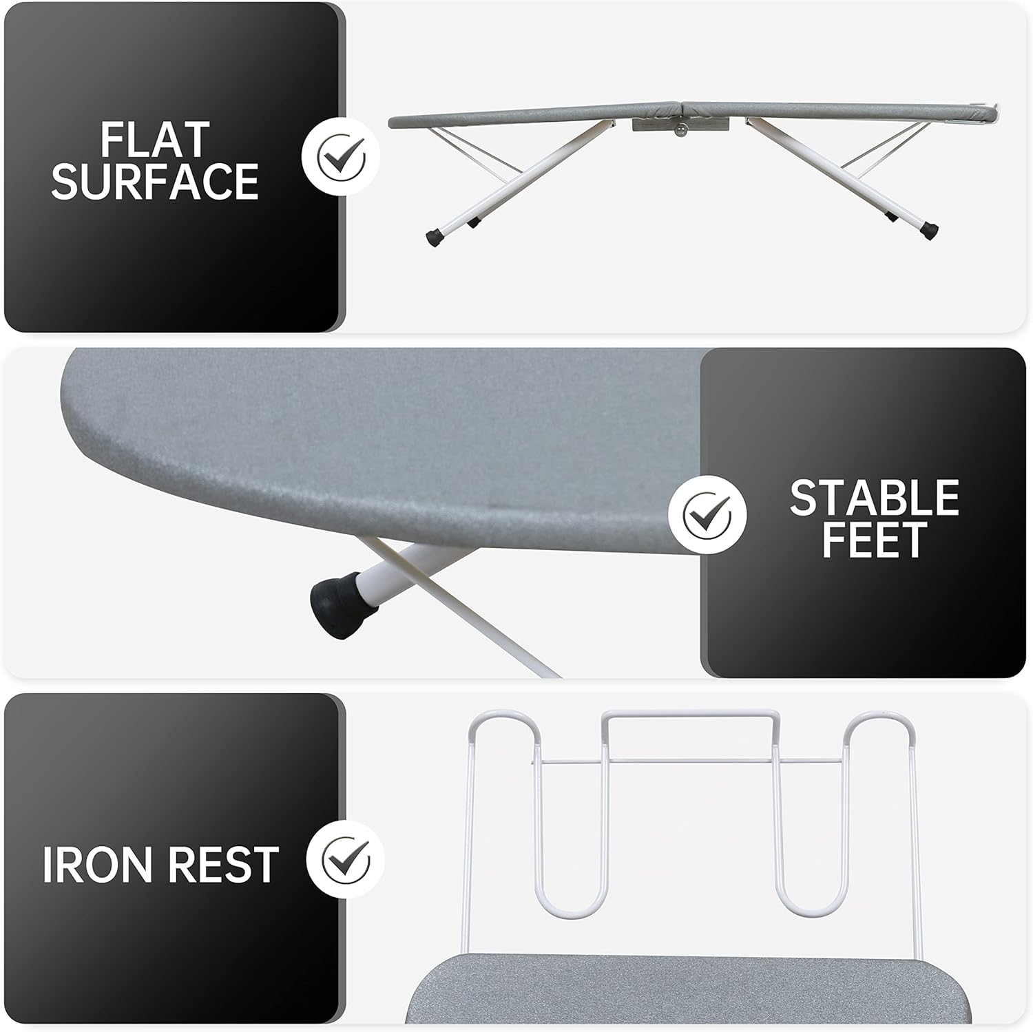 ZOES HOMEWARE Portable Tabletop Ironing Board