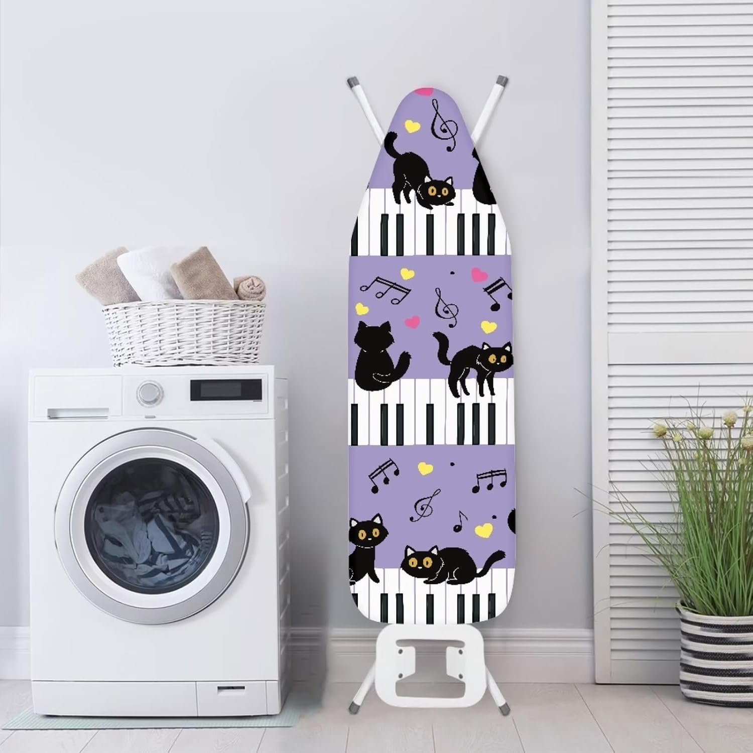 Premium Soft Ironing Board Cover with Cat Print Design