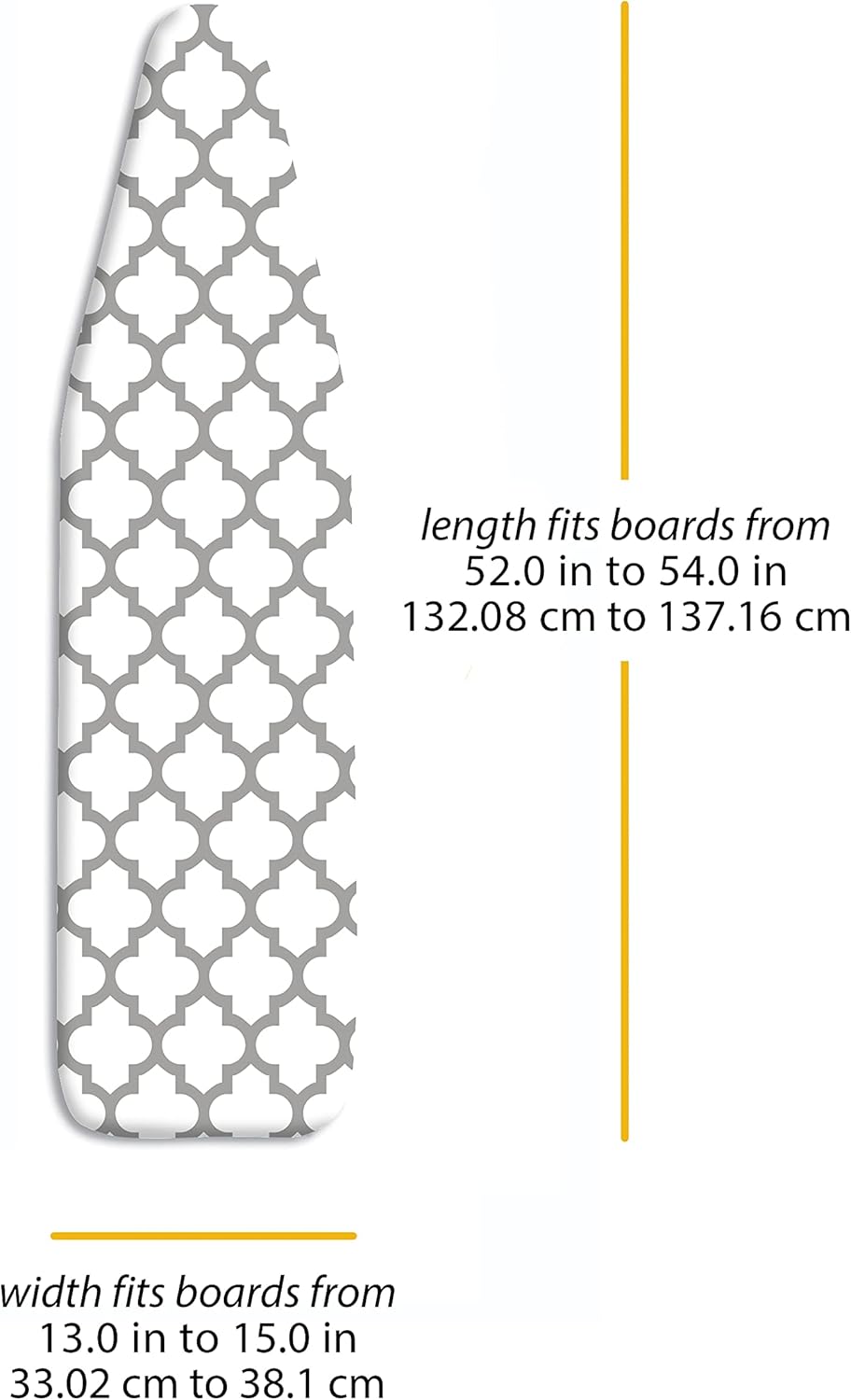Deluxe Ironing Board Cover Pad Sturdy Scorch-Resistant