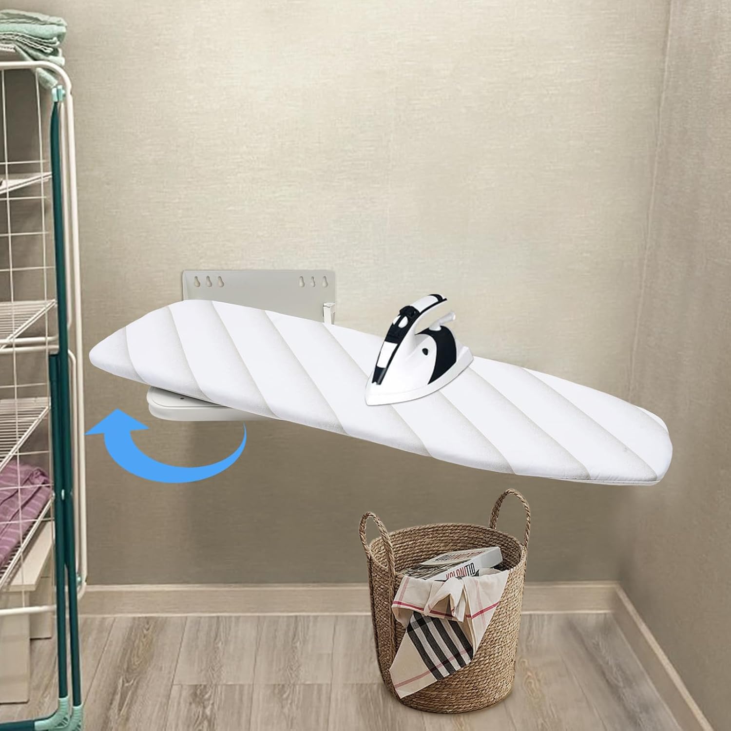 Wall-Mounted Ironing Board Durable Space-Saving