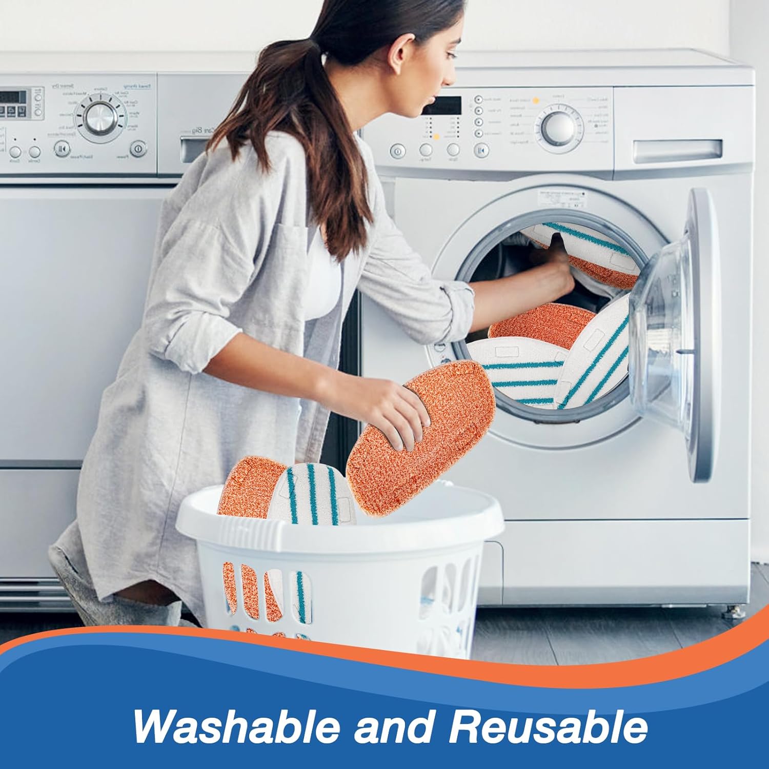8-Piece Steam Mop Pads for PurSteam