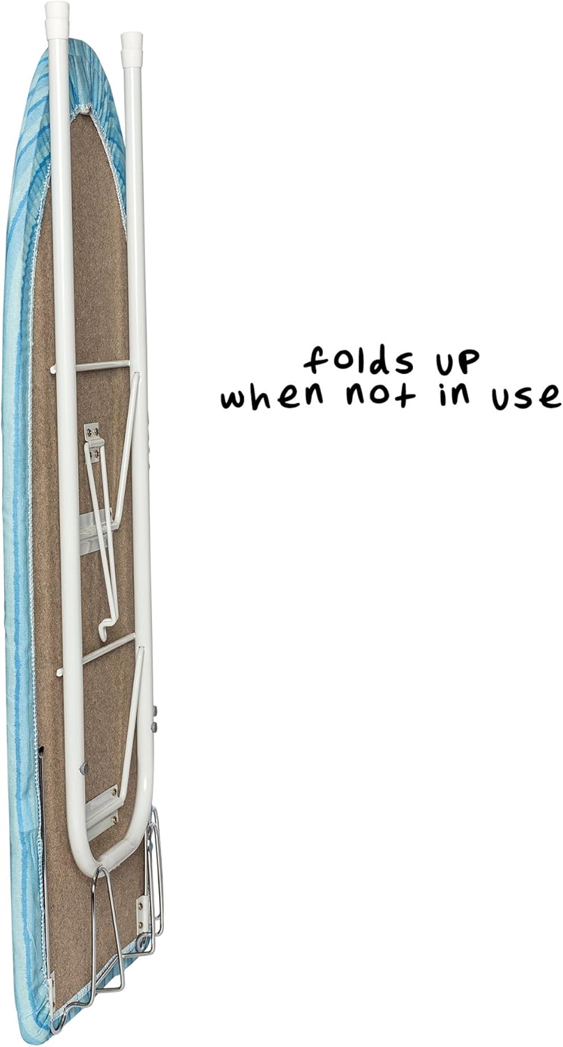 Lightweight retractable ironing board for easy cleaning and ironing in small spaces