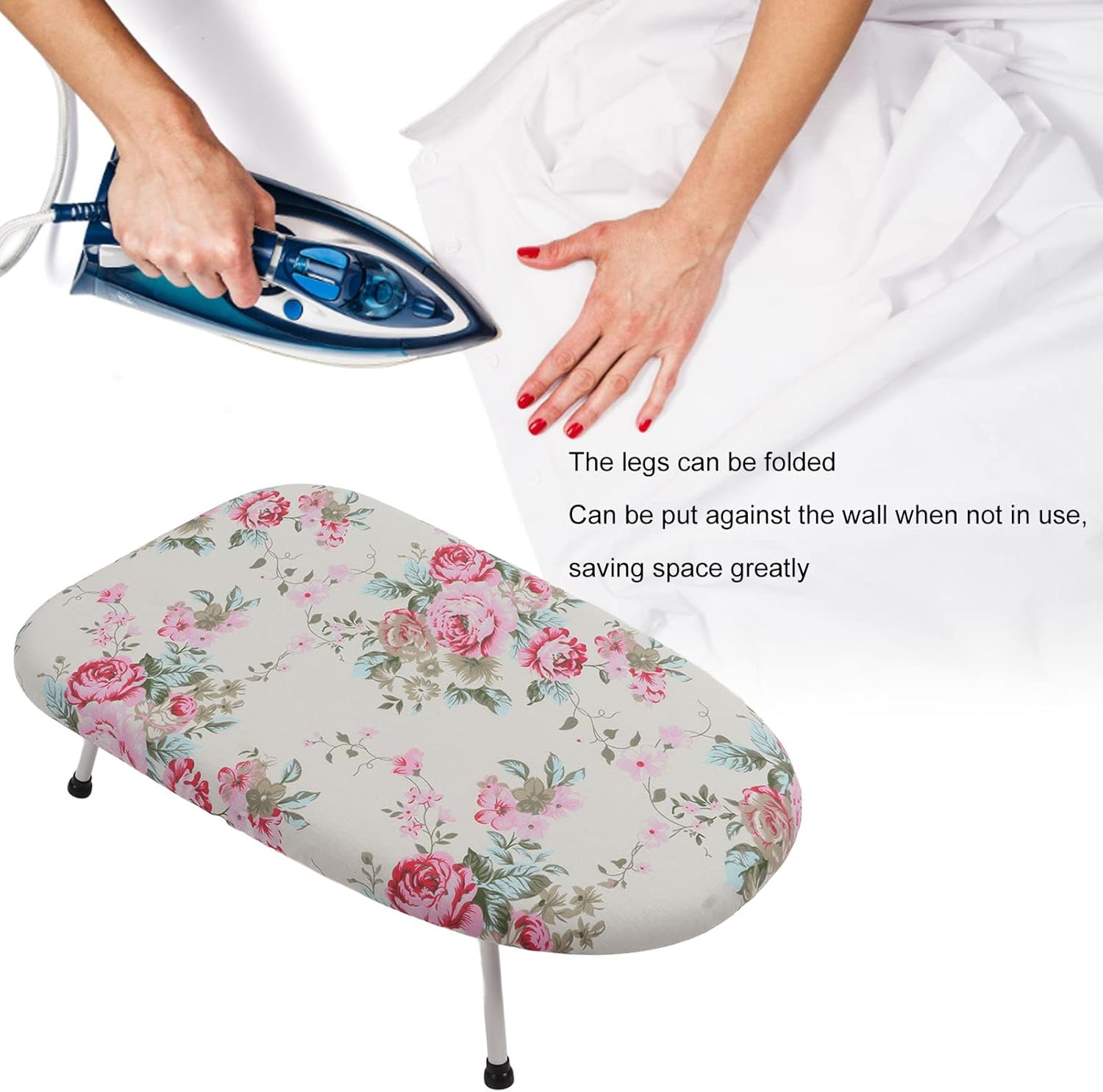 Perfect compact ironing solution for small spaces and quick touch-ups