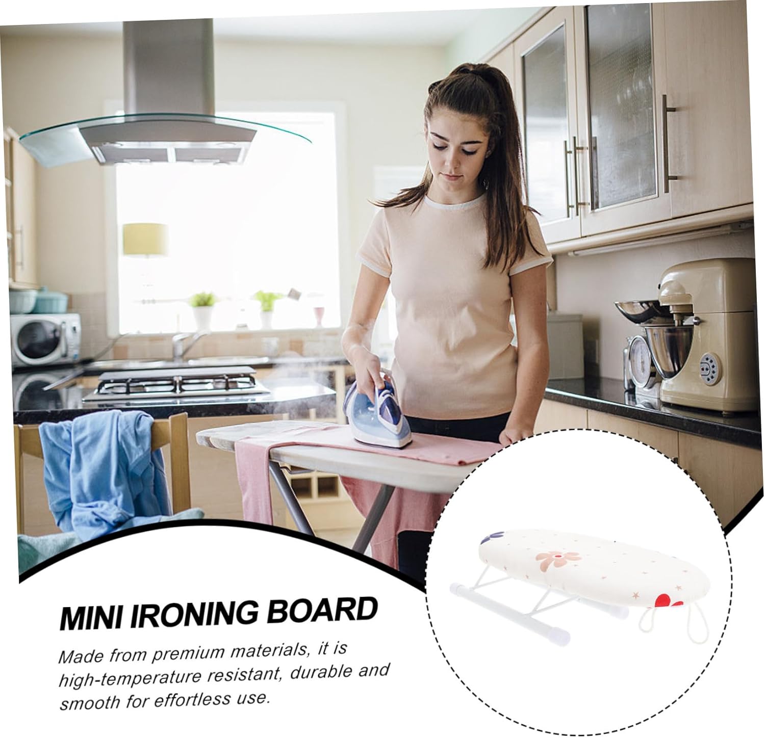 MagicLulu Desktop Ironing Board - Portable Compact
